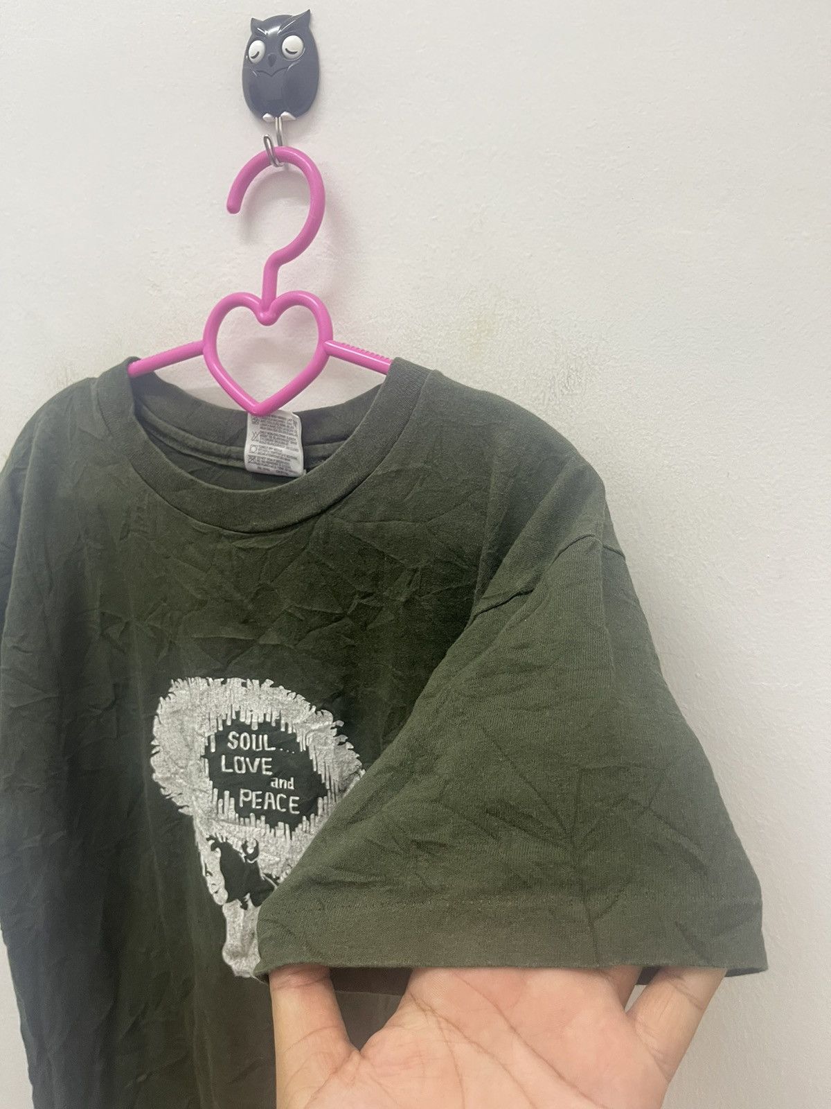 Rap Tees Rare 90s Vintage SOUL LOVE AND PEACE Size S / US 4 / IT 40 - 3 Thumbnail
