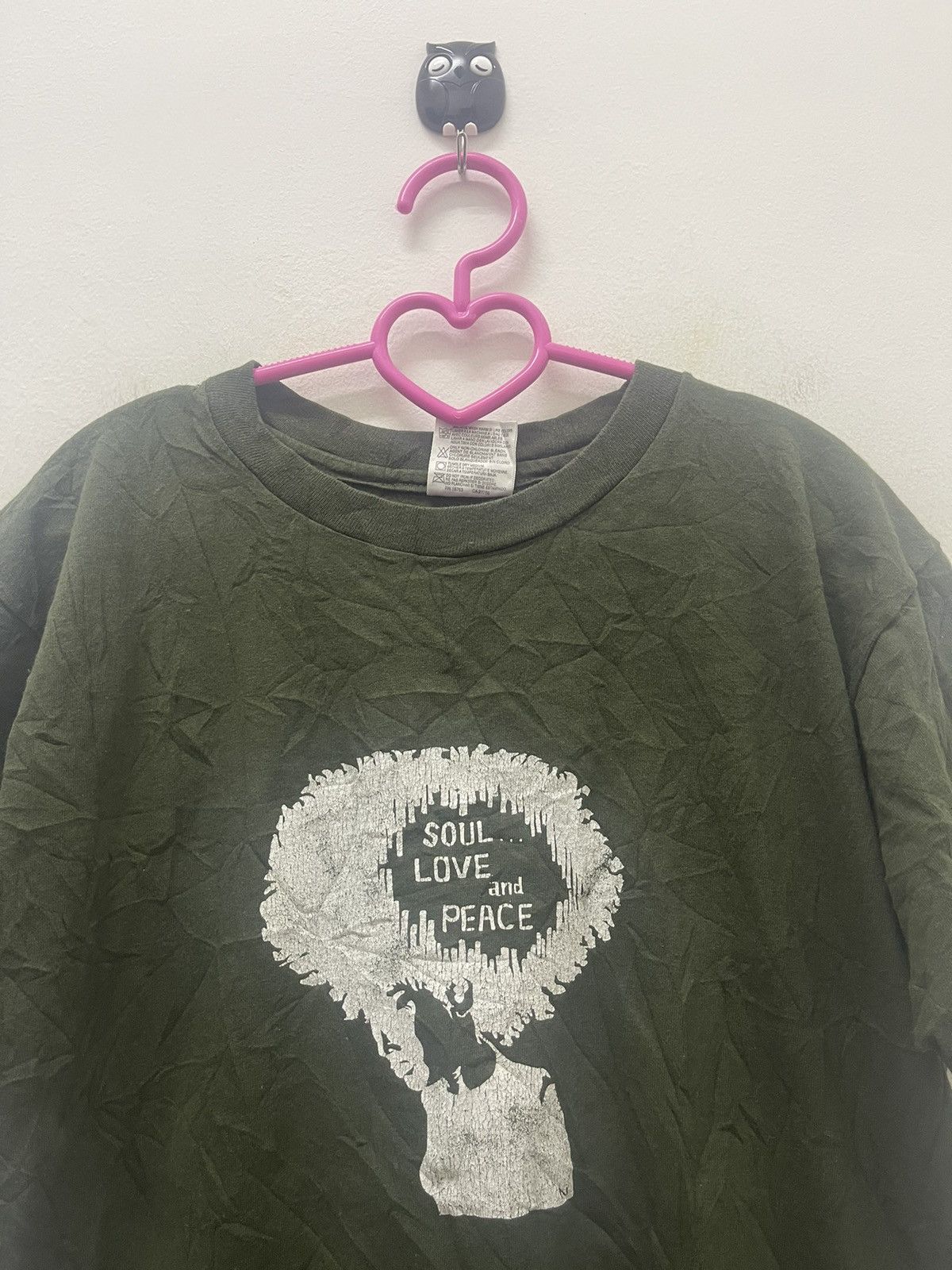 Rap Tees Rare 90s Vintage SOUL LOVE AND PEACE Size S / US 4 / IT 40 - 2 Thumbnail