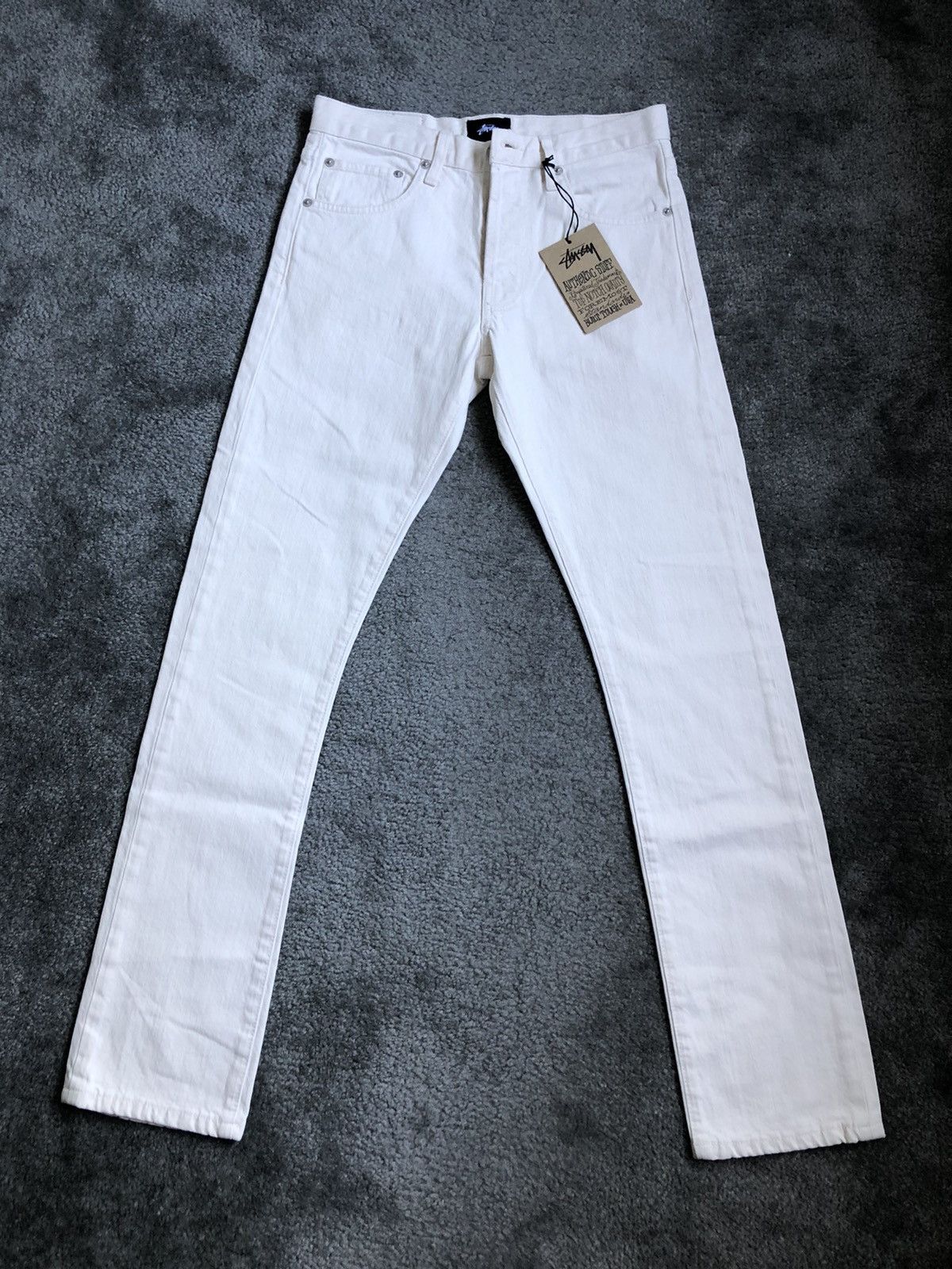 Stussy Distressed Washed Denim