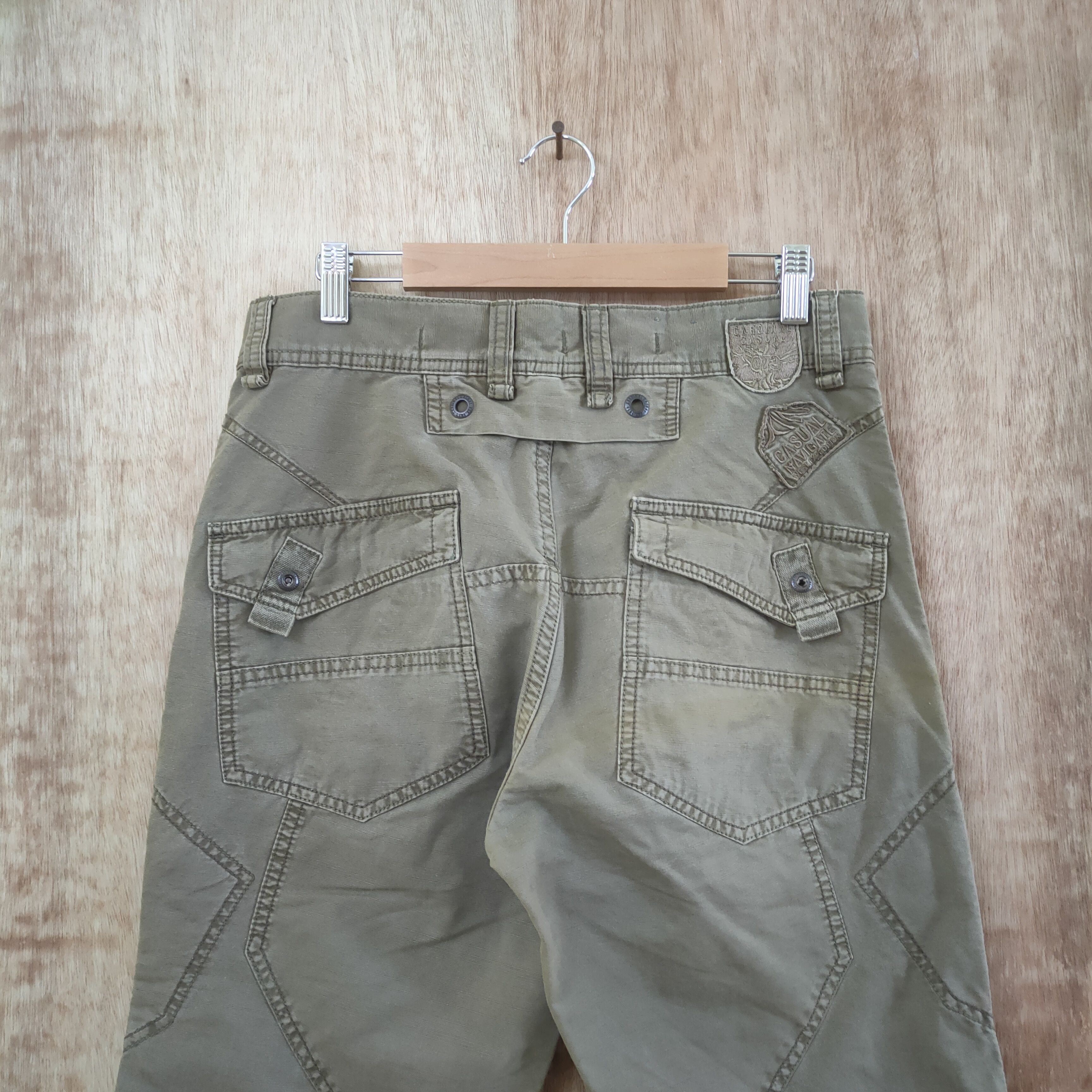 Japanese Brand CARDINAL NAVY VINTAGE CARGO PANTS Size US 30 / EU 46 - 10 Thumbnail