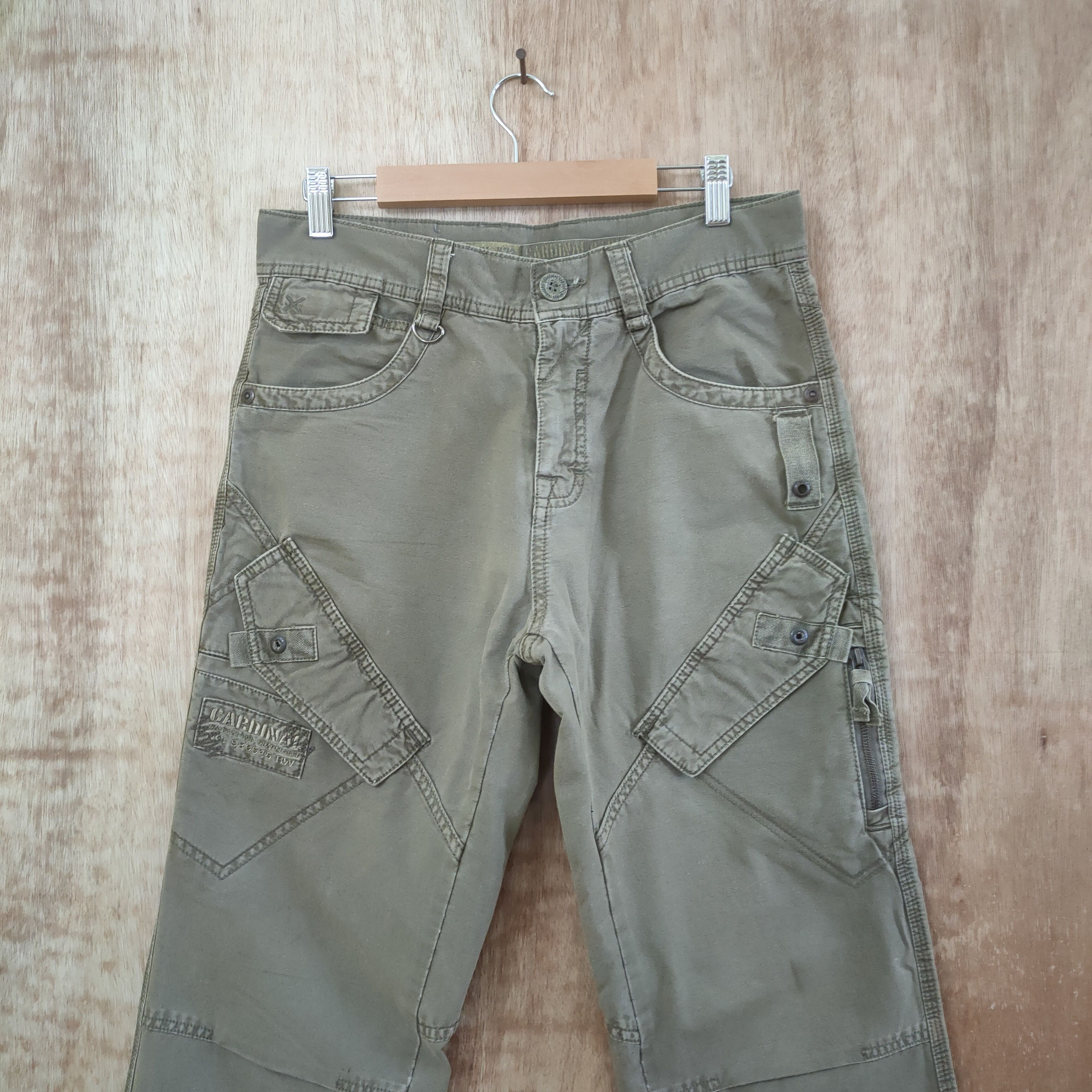 Japanese Brand CARDINAL NAVY VINTAGE CARGO PANTS Size US 30 / EU 46 - 4 Thumbnail