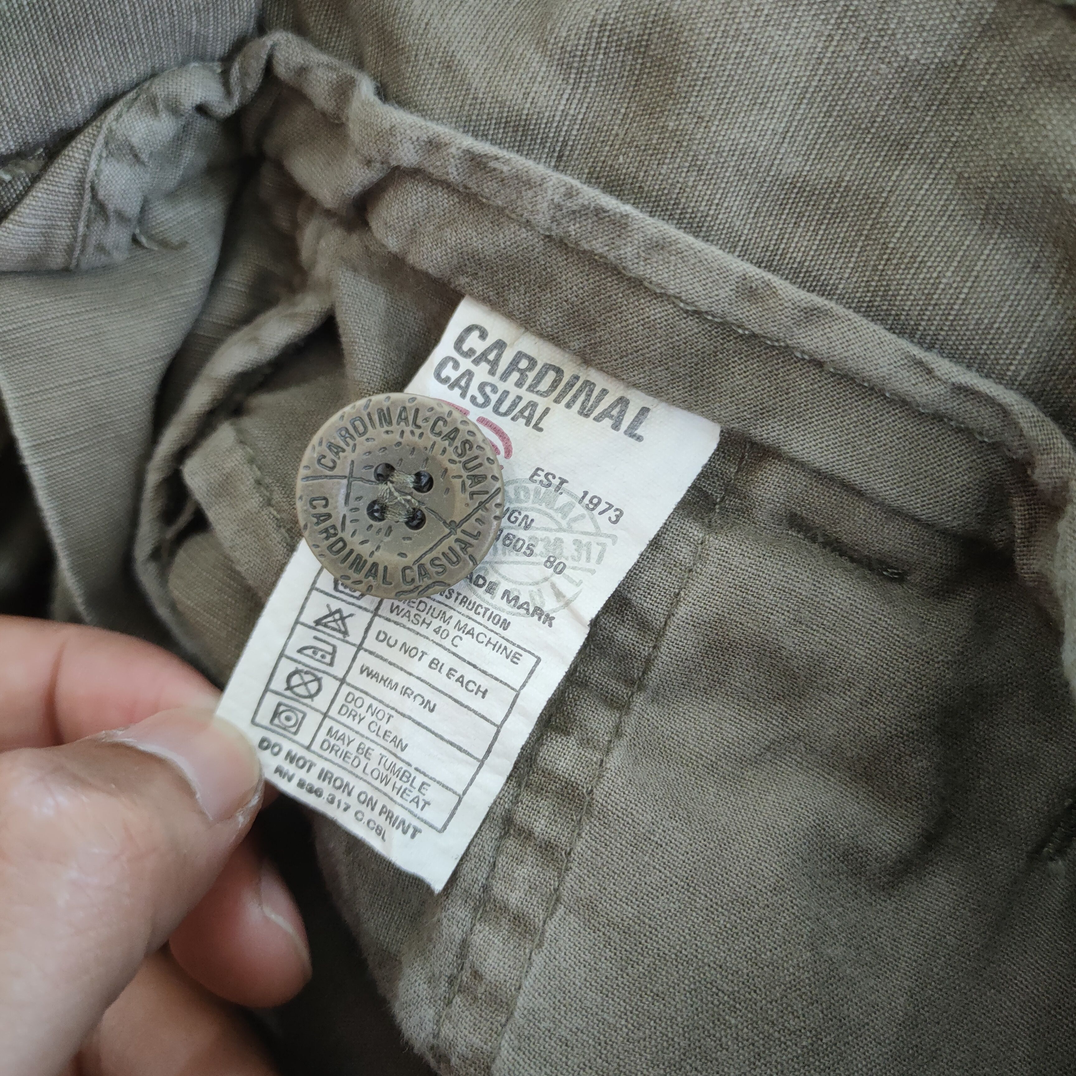 Japanese Brand CARDINAL NAVY VINTAGE CARGO PANTS Size US 30 / EU 46 - 16 Thumbnail
