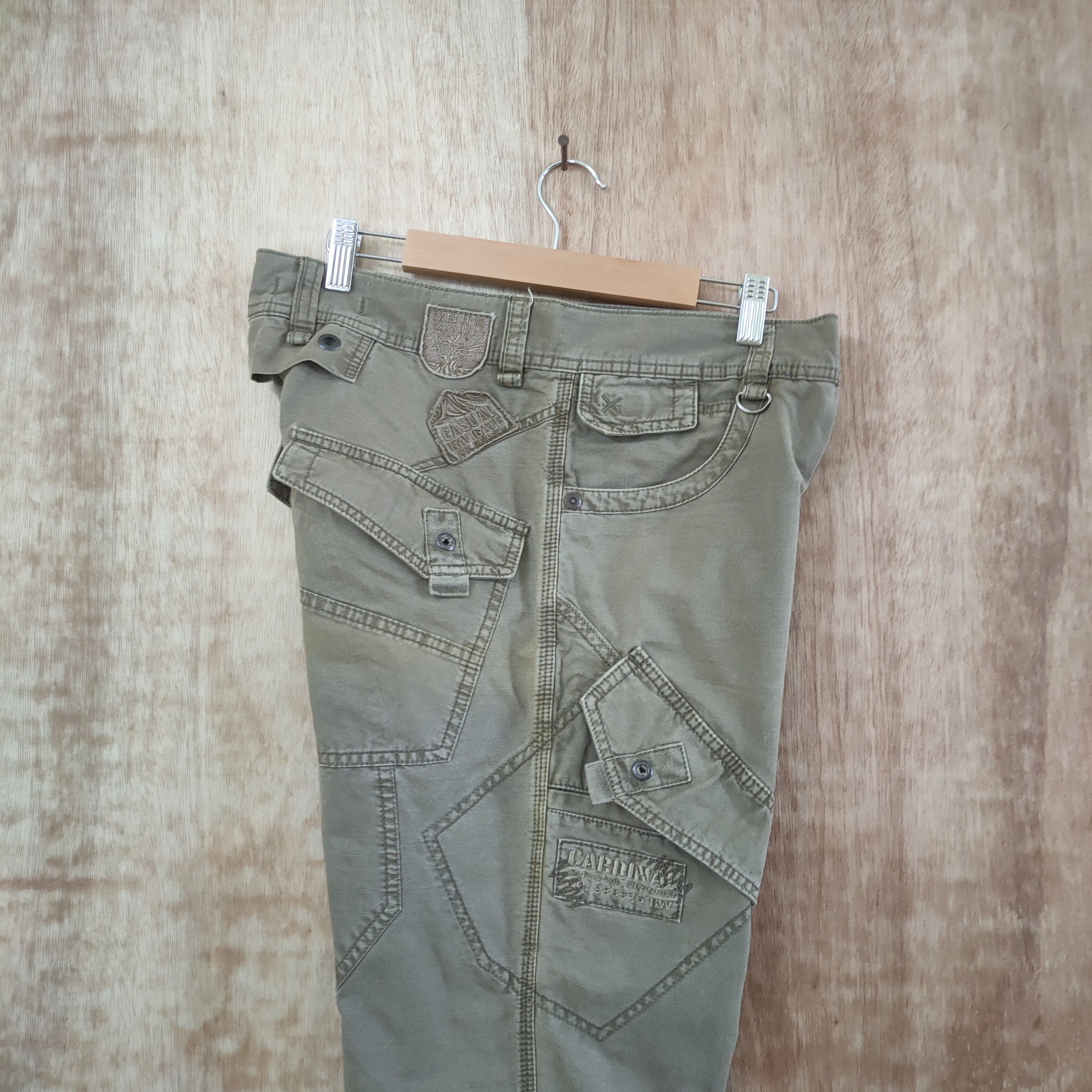 Japanese Brand CARDINAL NAVY VINTAGE CARGO PANTS Size US 30 / EU 46 - 15 Thumbnail