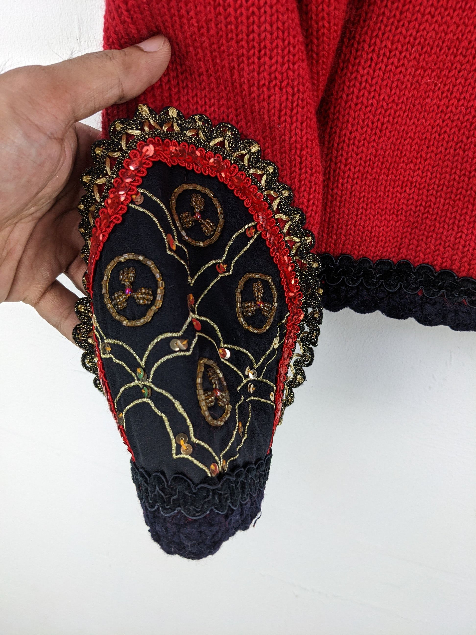Japanese Brand × Otto × Vintage 🇯🇵 Vintage 1990s Wool Knit Cardigan Cropped By Otto Size M / US 6-8 / IT 42-44 - 11 Thumbnail