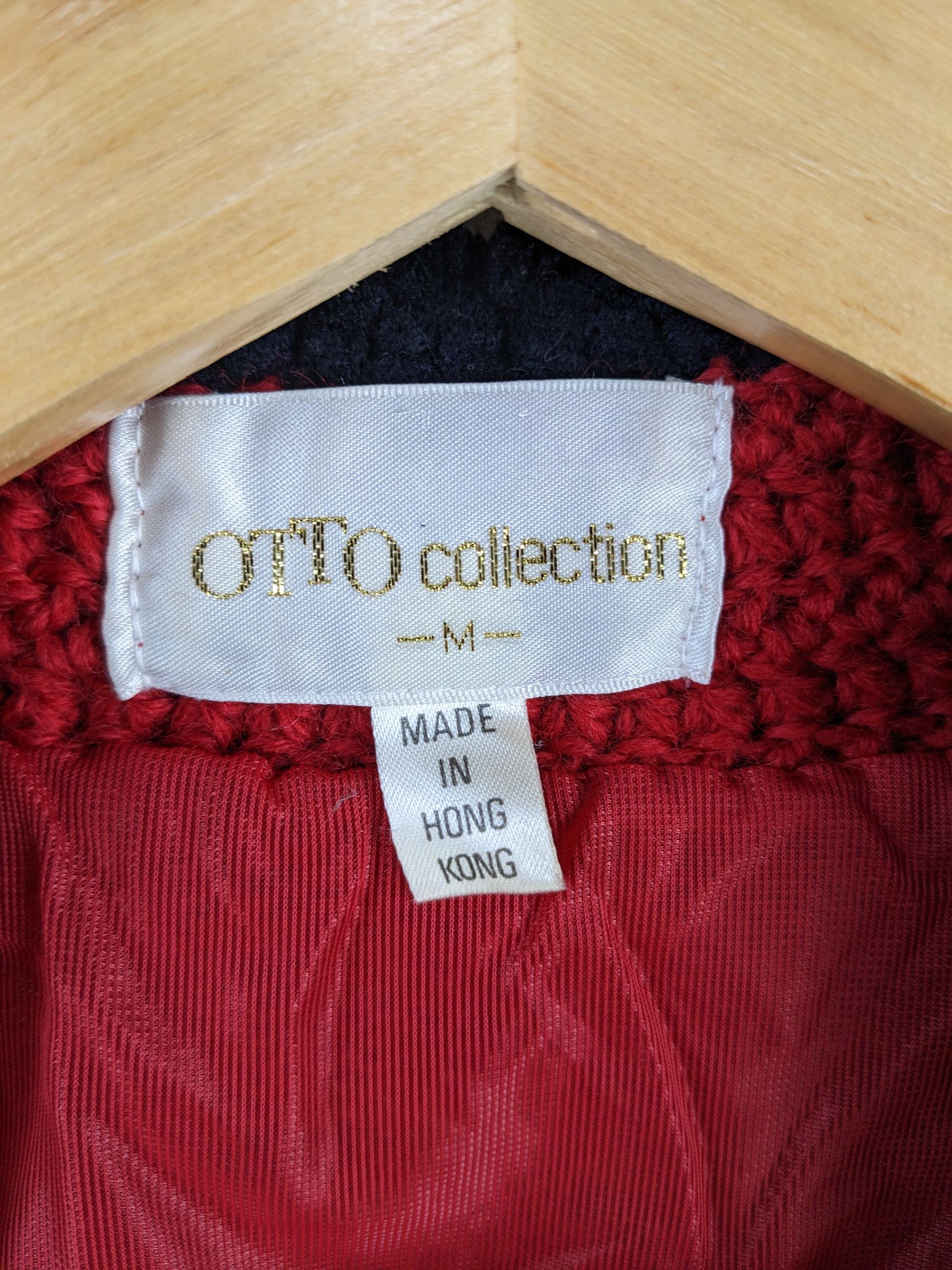 Japanese Brand × Otto × Vintage 🇯🇵 Vintage 1990s Wool Knit Cardigan Cropped By Otto Size M / US 6-8 / IT 42-44 - 3 Thumbnail