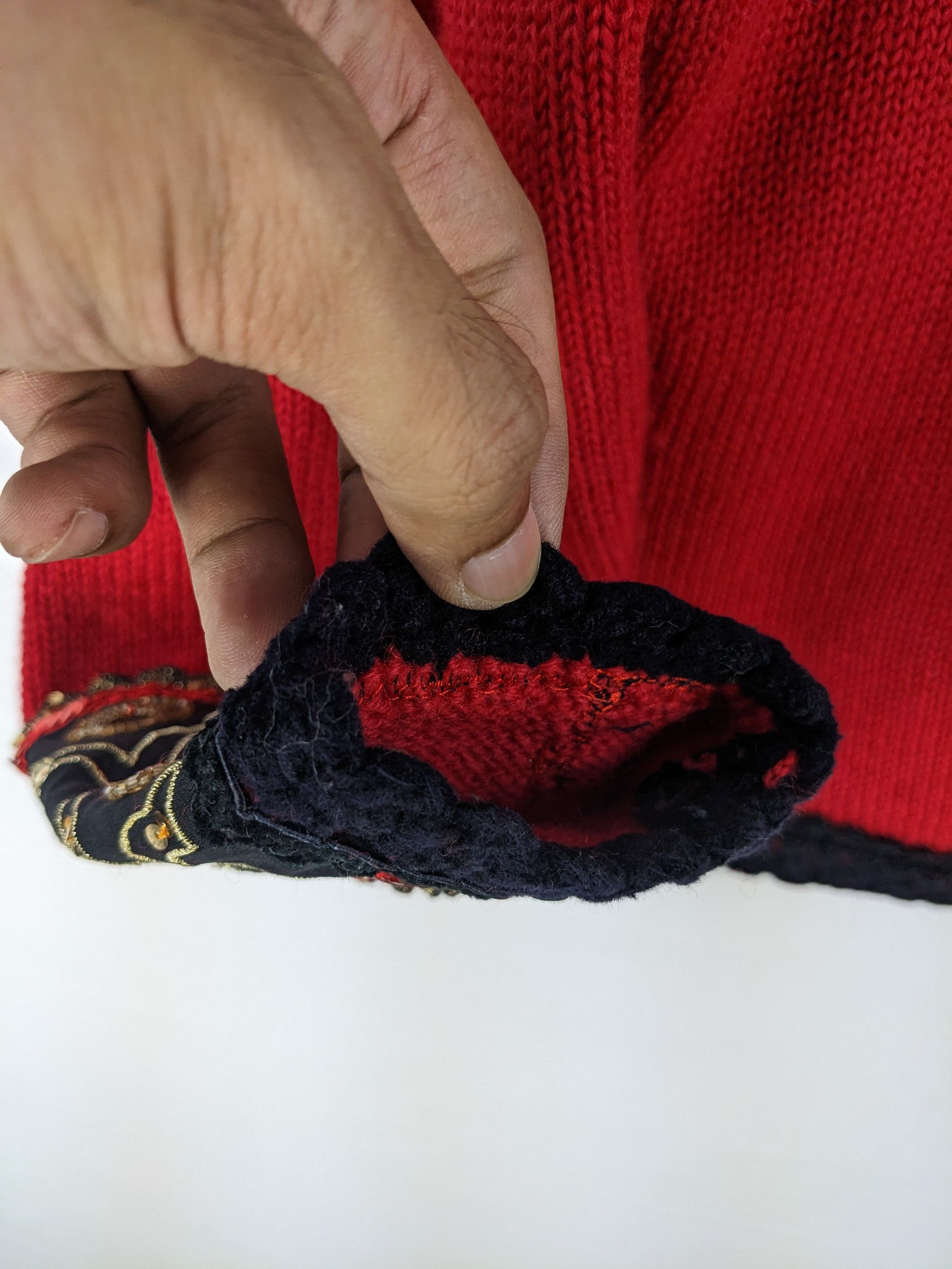 Japanese Brand × Otto × Vintage 🇯🇵 Vintage 1990s Wool Knit Cardigan Cropped By Otto Size M / US 6-8 / IT 42-44 - 9 Thumbnail