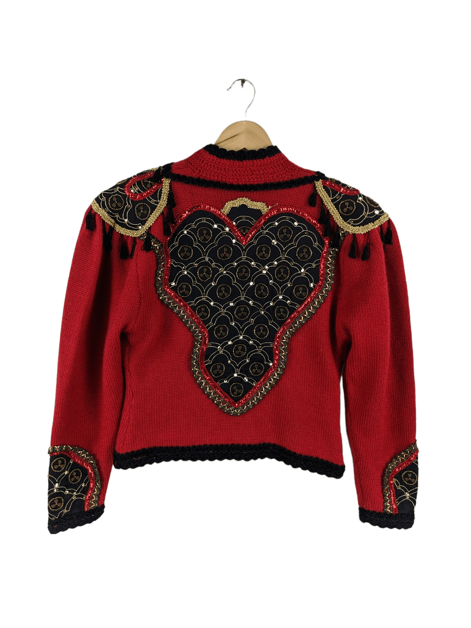 Japanese Brand × Otto × Vintage 🇯🇵 Vintage 1990s Wool Knit Cardigan Cropped By Otto Size M / US 6-8 / IT 42-44 - 2 Thumbnail