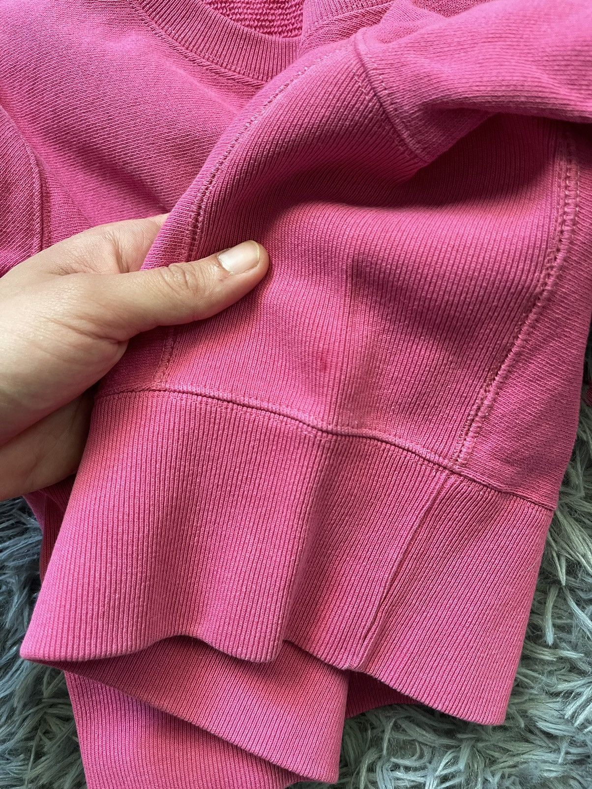 Champion × Vintage Champion 90s vintage cropped pink sweatshirt heavy cotton Size XS / US 0-2 / IT 36-38 - 5 Thumbnail