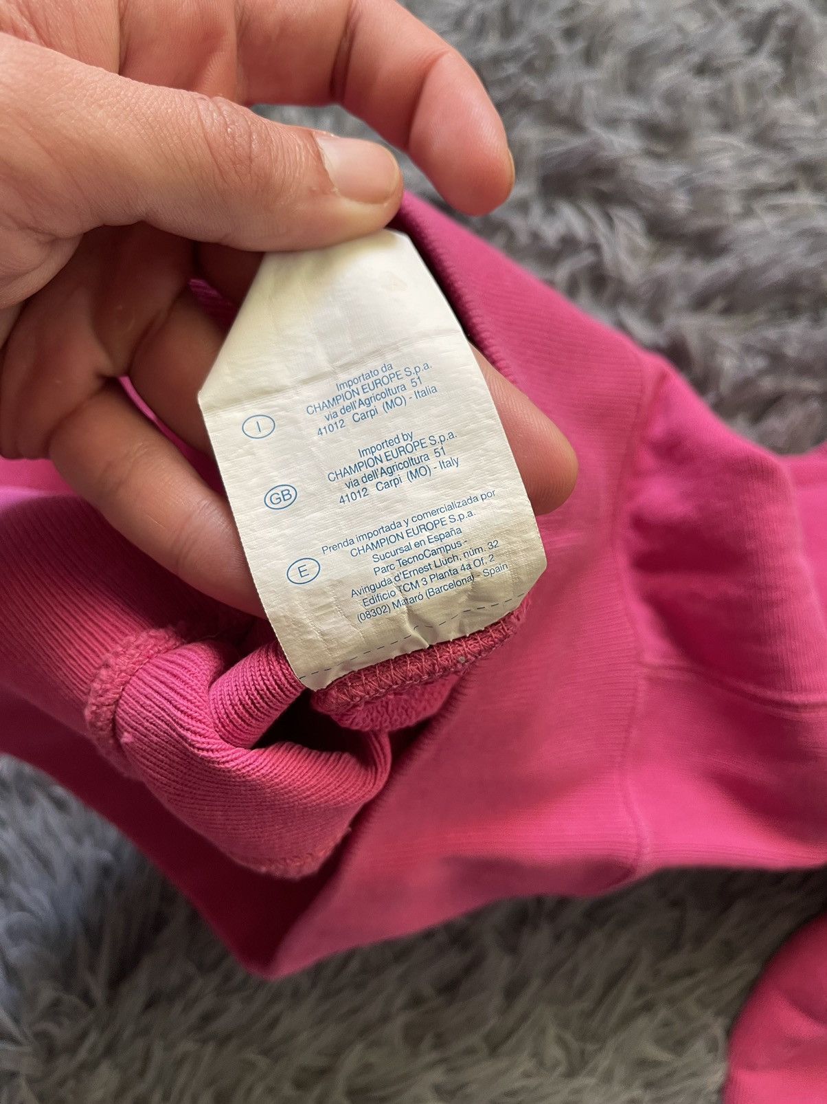 Champion × Vintage Champion 90s vintage cropped pink sweatshirt heavy cotton Size XS / US 0-2 / IT 36-38 - 9 Thumbnail