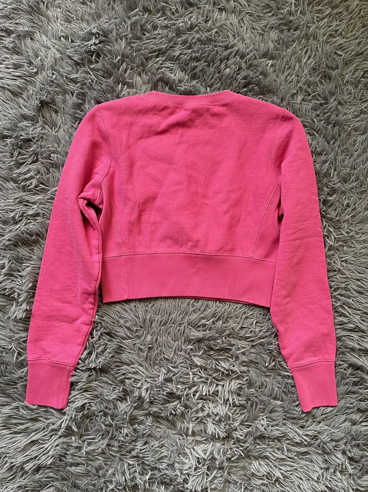 Champion × Vintage Champion 90s vintage cropped pink sweatshirt heavy cotton Size XS / US 0-2 / IT 36-38 - 6 Thumbnail