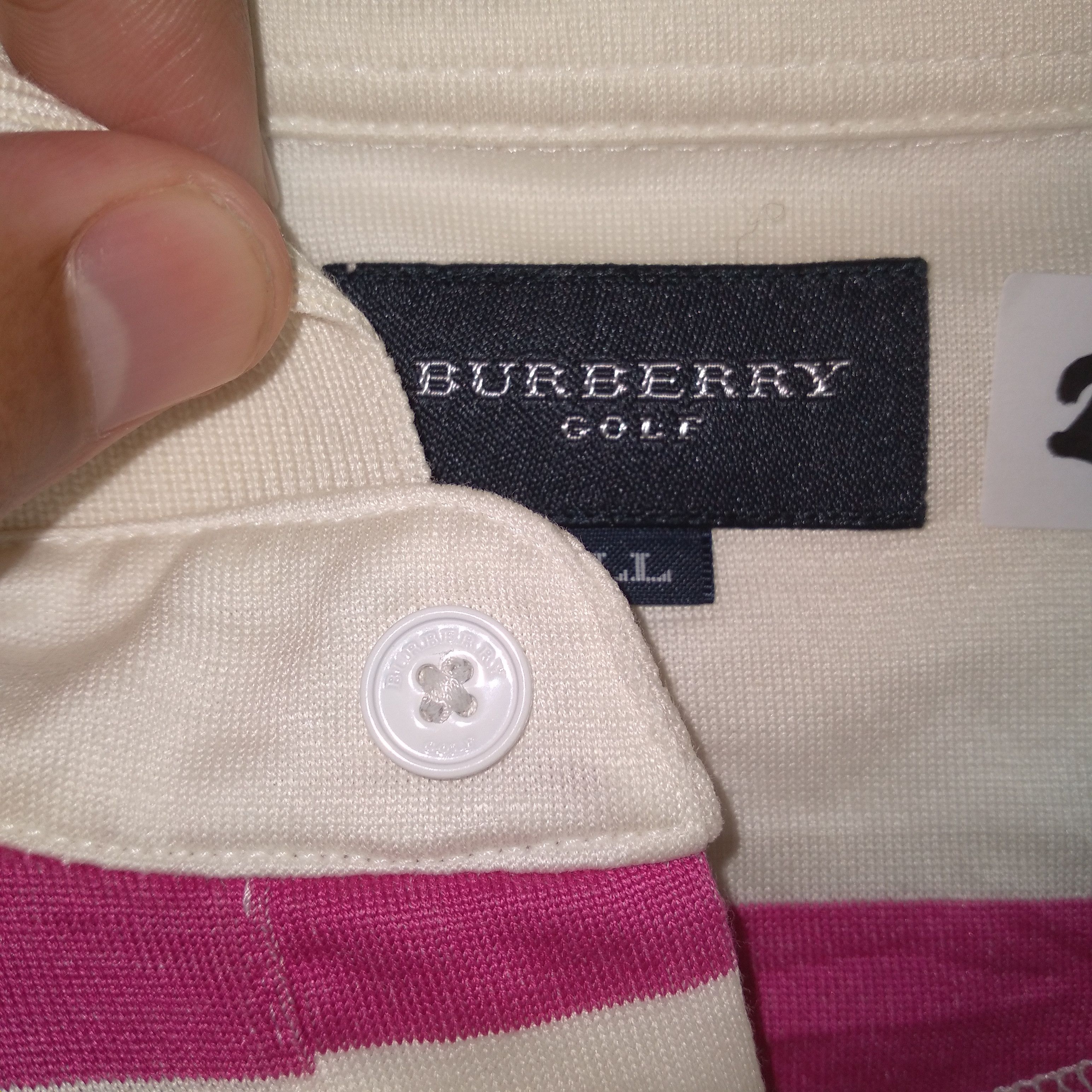 Burberry 🔥Rare🔥Burberry Golf Stripes Polo Shirts Longsleeves Tee Size US L / EU 52-54 / 3 - 11 Thumbnail