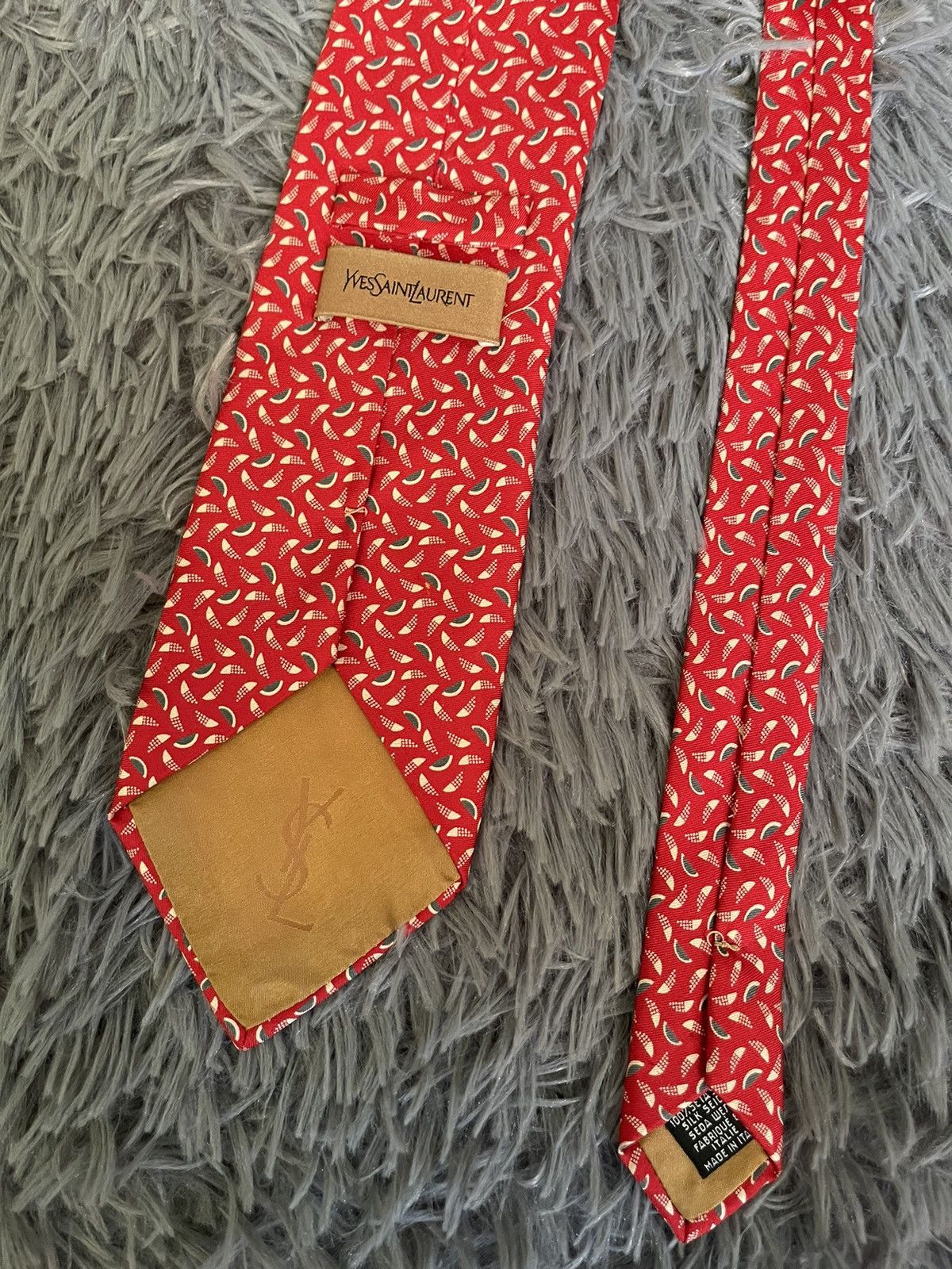 Vintage × Yves Saint Laurent Yves Saint Laurent 90s vintage silk tie Size ONE SIZE - 2 Thumbnail