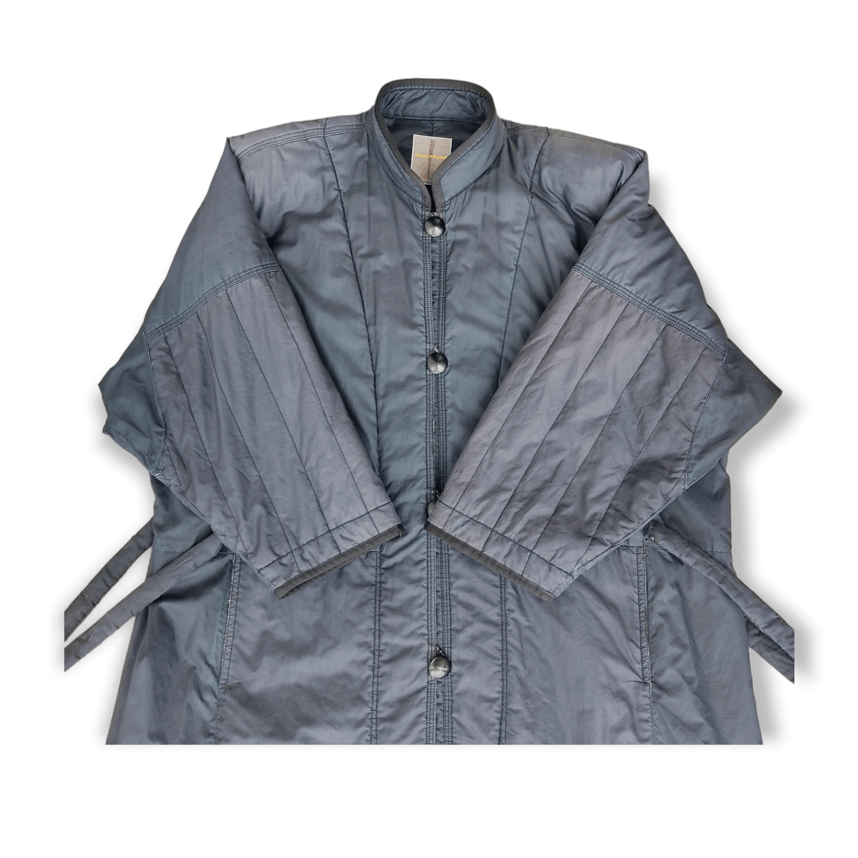 Issey Miyake VINTAGE 80s ISSEY MIYAKE Padded Overcoat Jacket Size US M / EU 48-50 / 2 - 8 Thumbnail