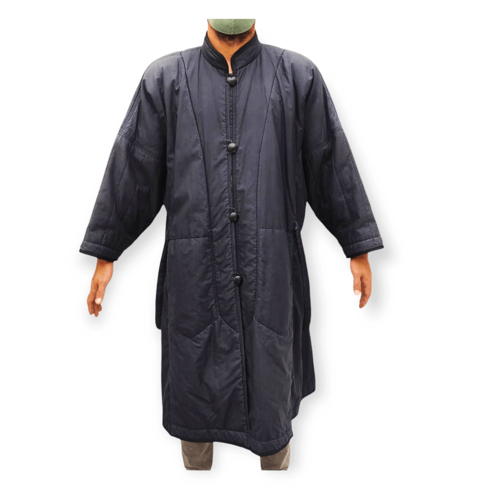 Issey Miyake VINTAGE 80s ISSEY MIYAKE Padded Overcoat Jacket Size US M / EU 48-50 / 2 - 2 Thumbnail