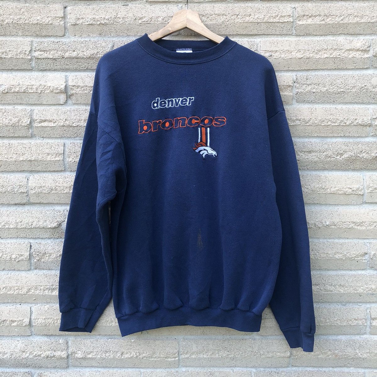Logo Athletic × Vintage vintage 90s Denver Broncos crewneck sweatshirt Logo Athletic Size US XL / EU 56 / 4 - 1 Thumbnail