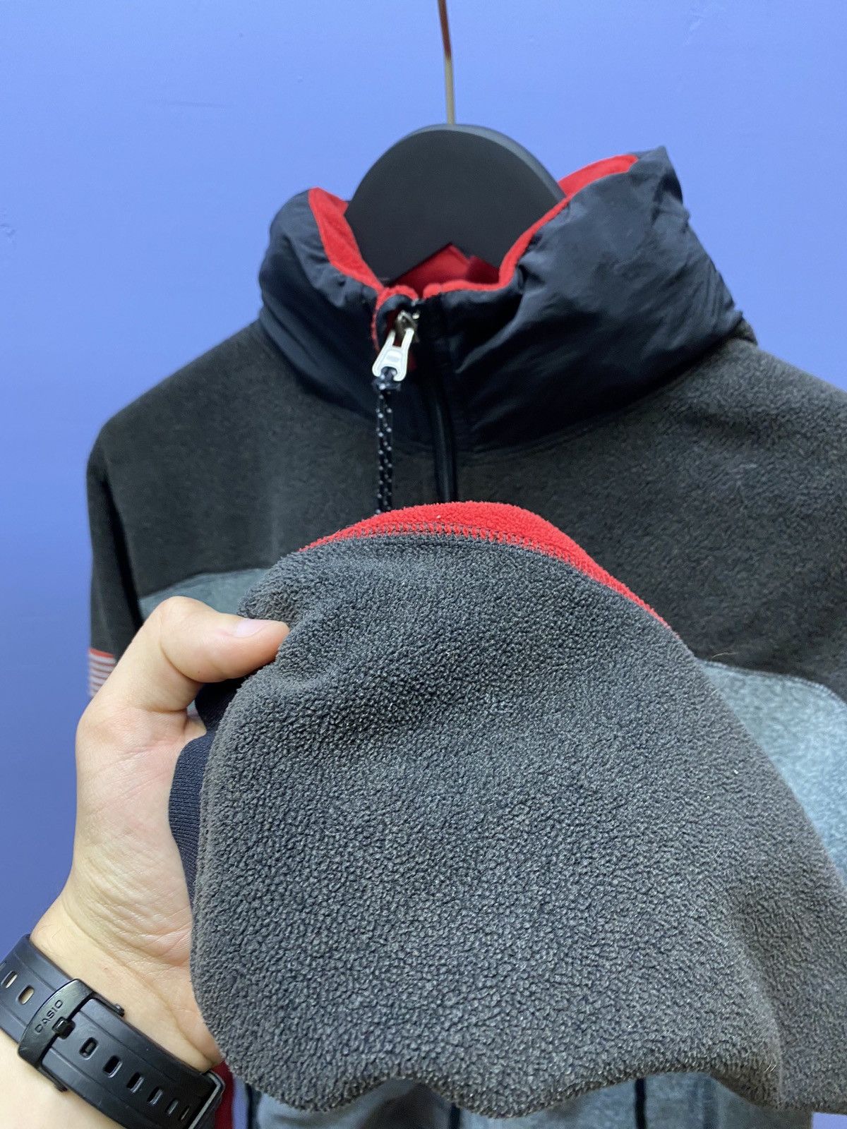 Polo Ralph Lauren × Ralph Lauren × Vintage Vintage Polo Sport Zip Fleece Hooded Jacket Size US L / EU 52-54 / 3 - 13 Thumbnail