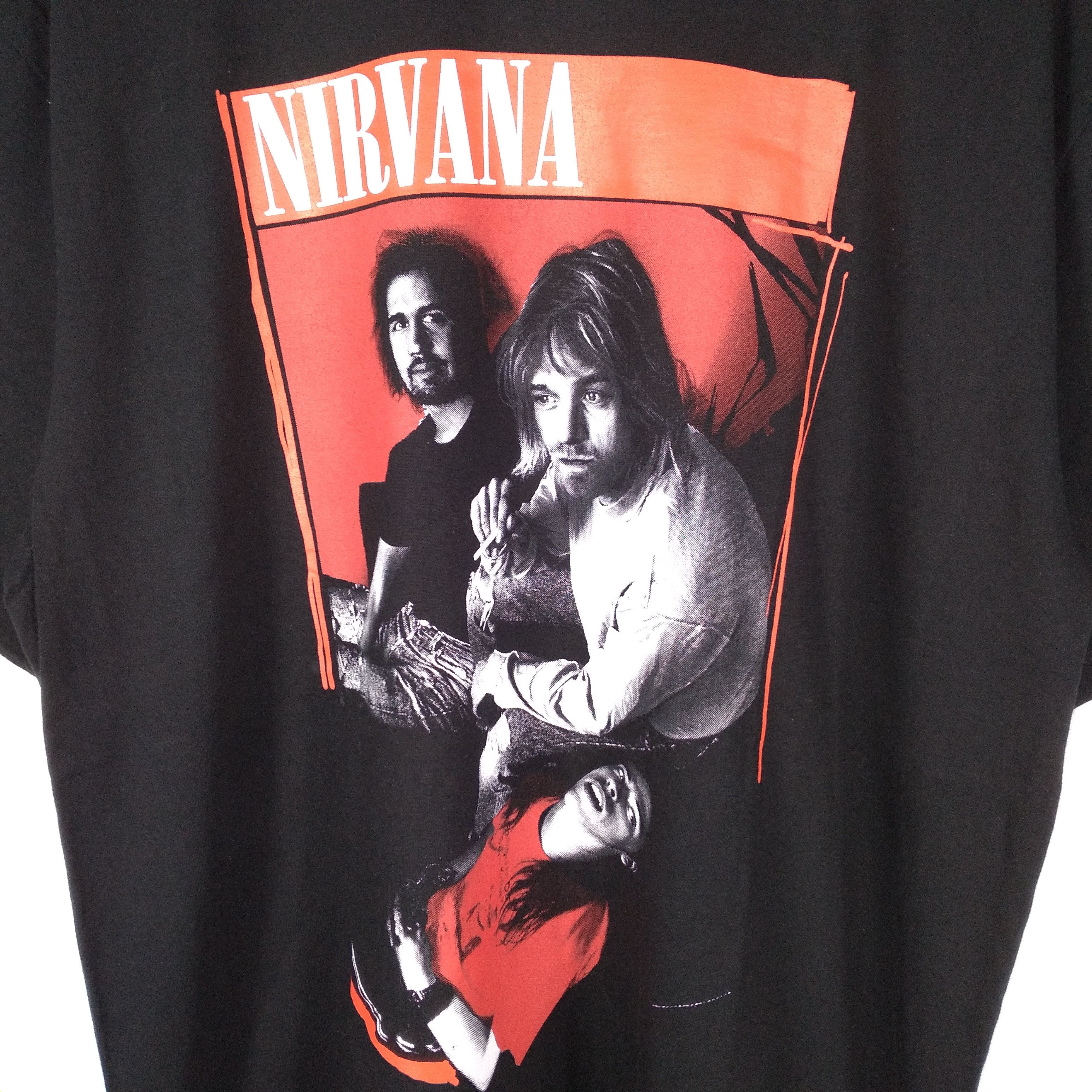 Band Tees Grunge Band Nirvana Big Image Line Up Bootleg Tee Size US XL / EU 56 / 4 - 2 Thumbnail