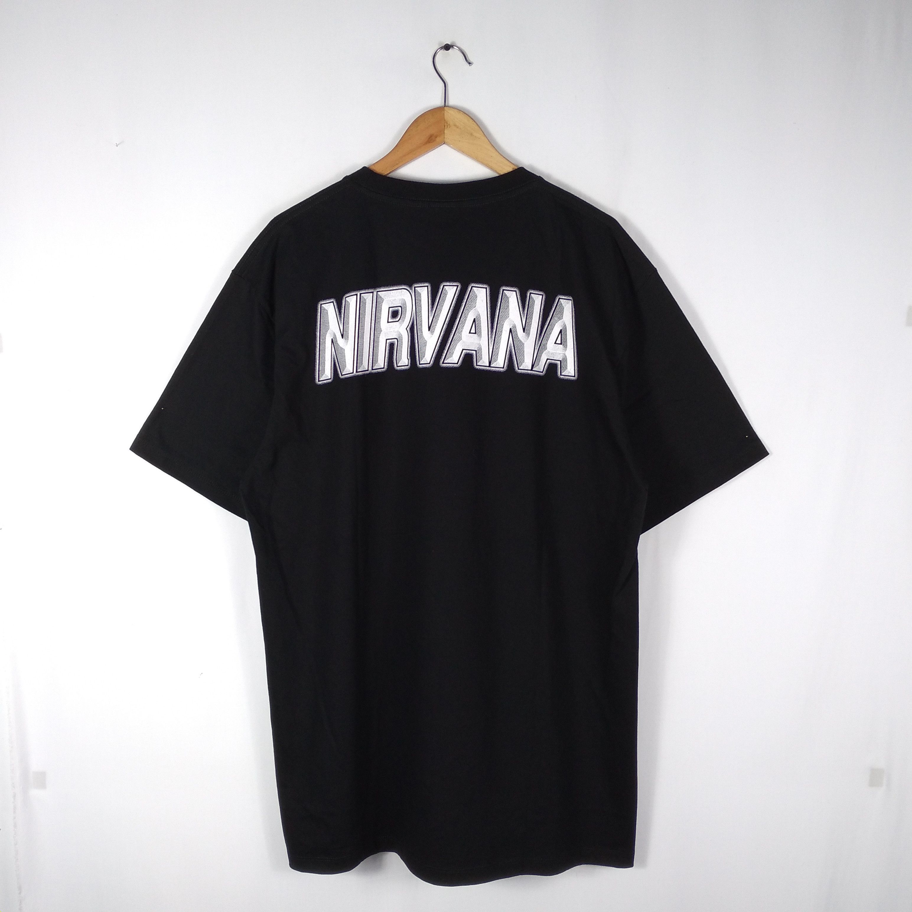 Band Tees Grunge Band Nirvana Big Image Line Up Bootleg Tee Size US XL / EU 56 / 4 - 9 Thumbnail
