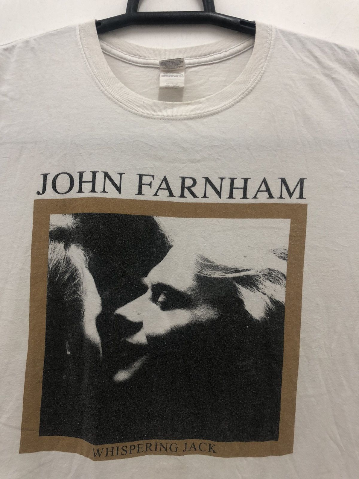 Band Tees Rare JOHN FARNHAM Whispering Jack 30 Years Promo Thrashed Size US XXL / EU 58 / 5 - 2 Thumbnail