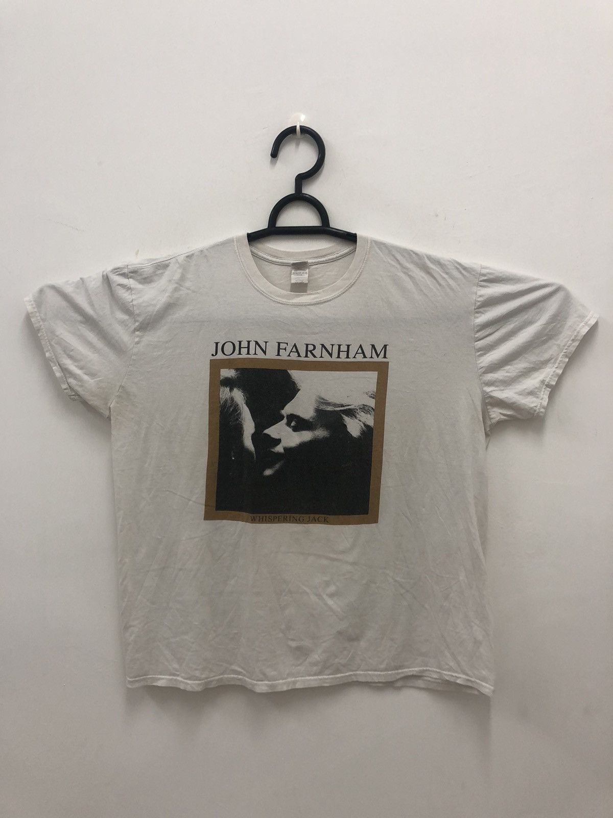 Band Tees Rare JOHN FARNHAM Whispering Jack 30 Years Promo Thrashed Size US XXL / EU 58 / 5 - 1 Thumbnail