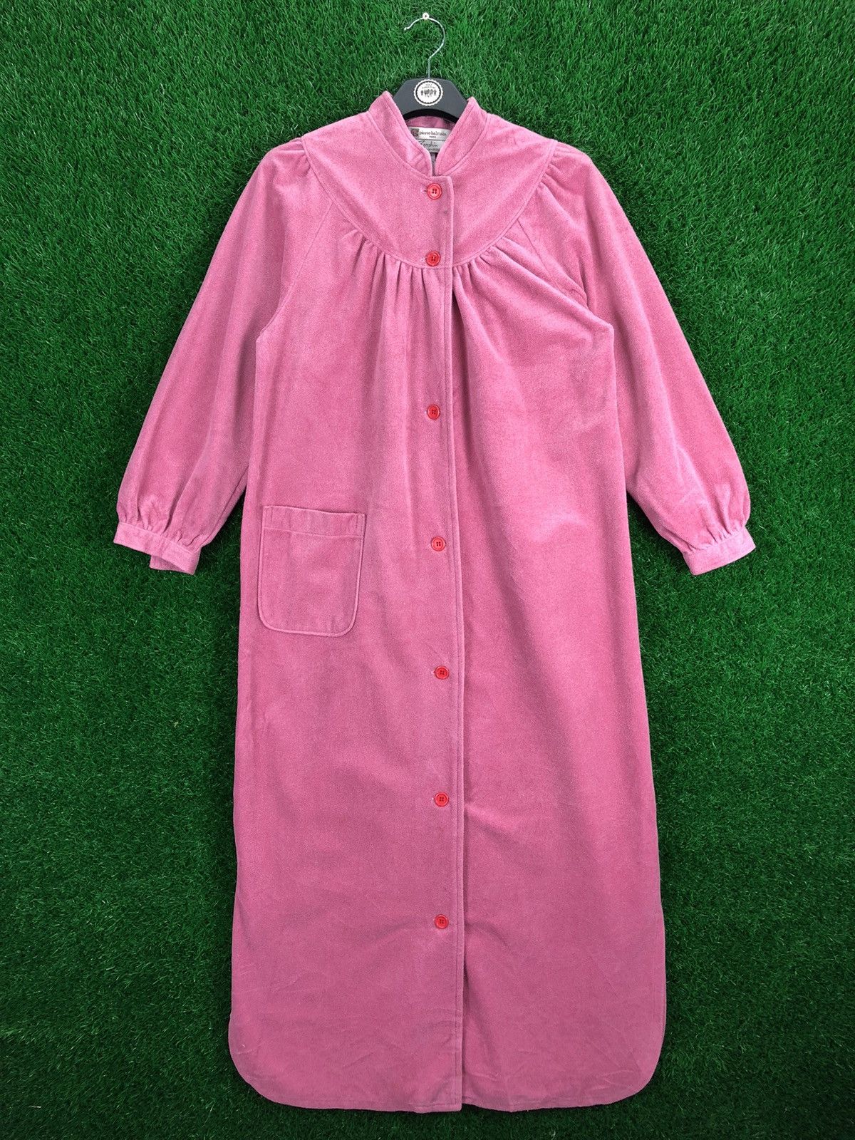 Pierre Balmain Vintage Pierre Balmain Paris Long Blouse Fleece Button up Size S / US 4 / IT 40 - 1 Thumbnail