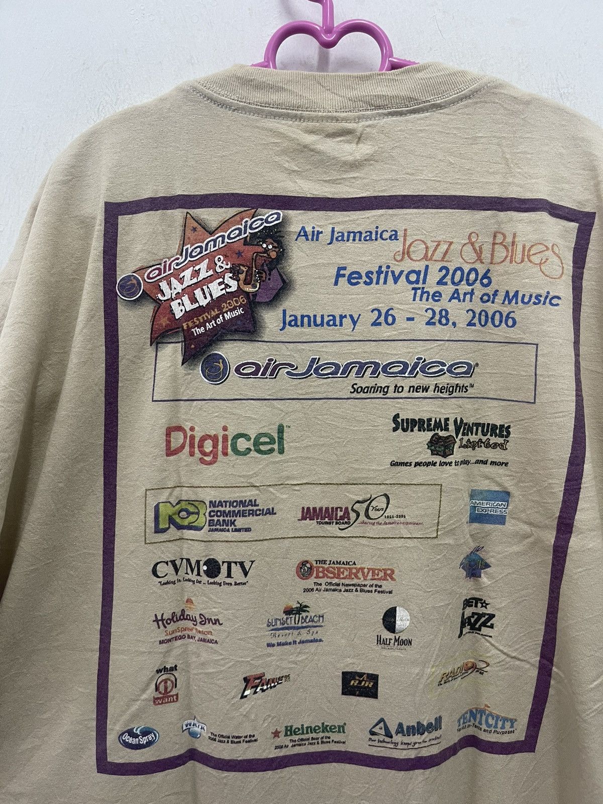 Band Tees Rare Vintage AIR JAMAICA JAZZ & BLUES FESTIVAL 2006 Promo Size US XL / EU 56 / 4 - 5 Thumbnail