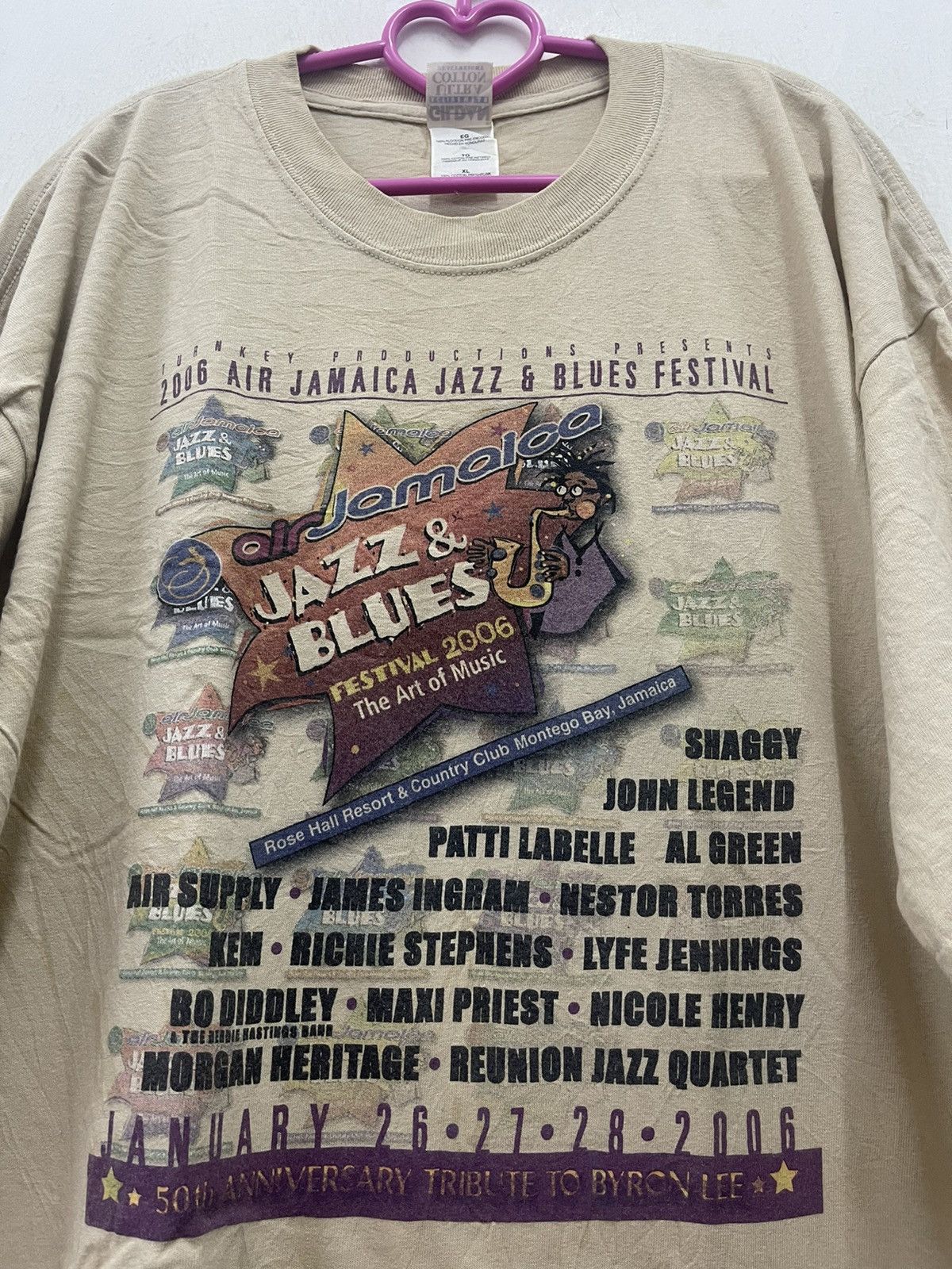 Band Tees Rare Vintage AIR JAMAICA JAZZ & BLUES FESTIVAL 2006 Promo Size US XL / EU 56 / 4 - 2 Thumbnail