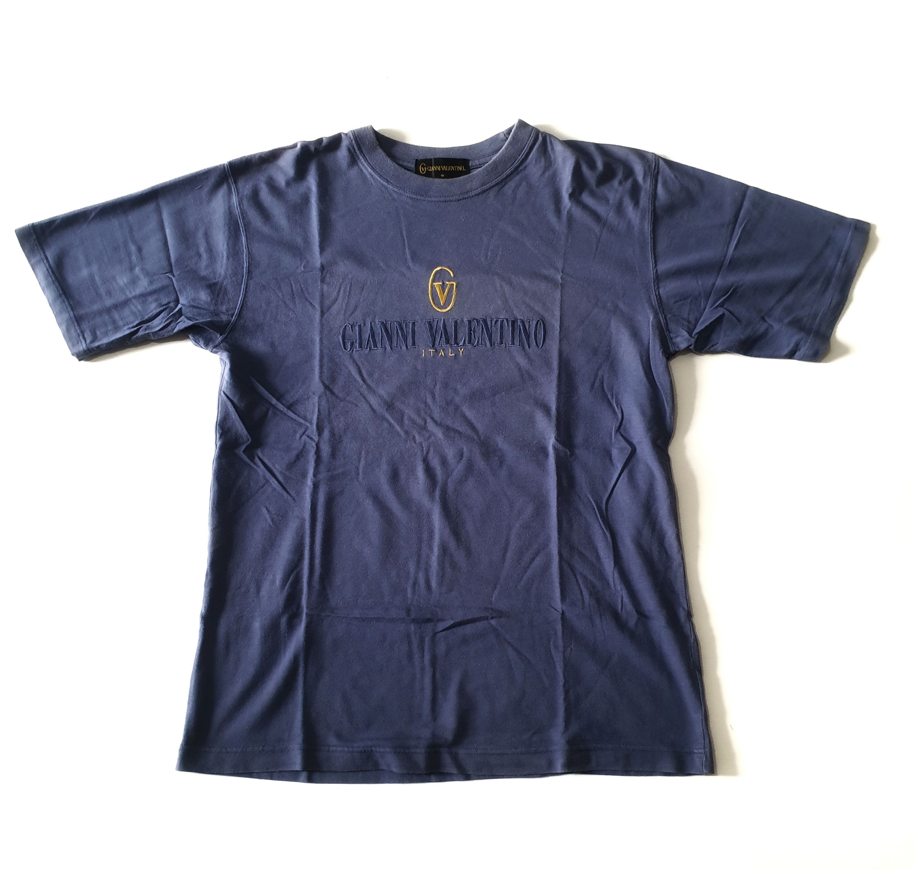 Gianni Valentino × Valentino Vintage Gianni Valentino Embroidery Logo Tee Size US M / EU 48-50 / 2 - 2 Thumbnail