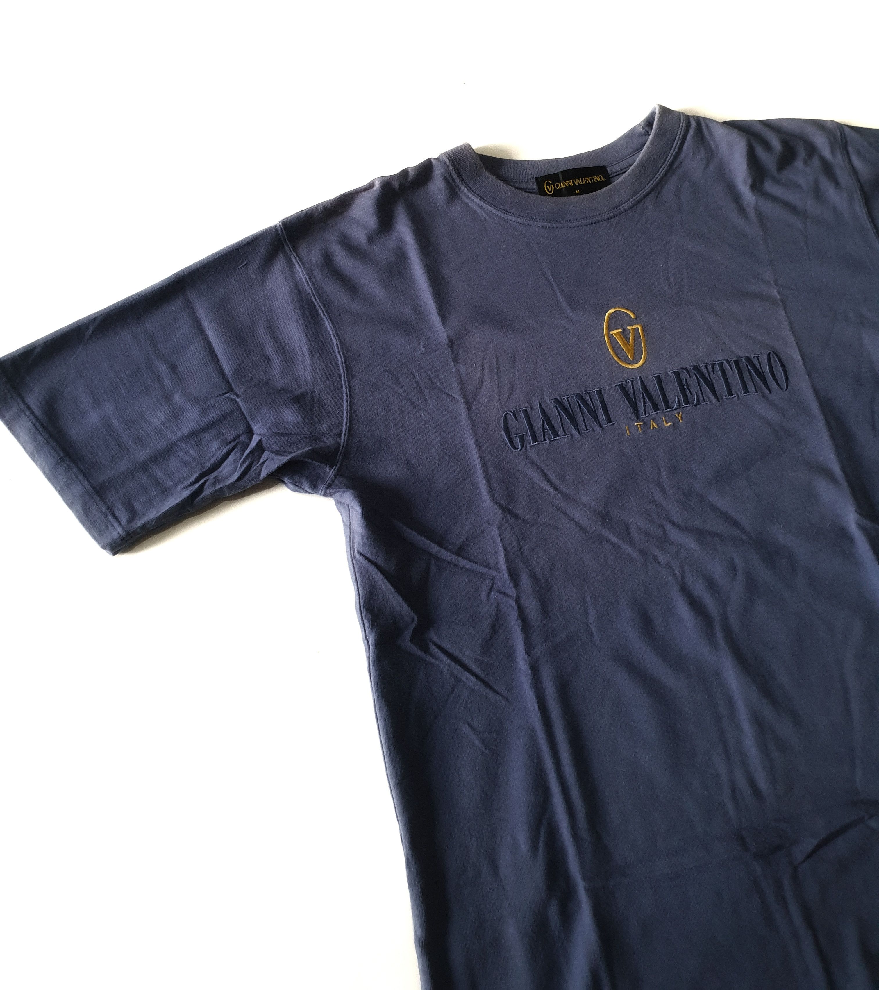Gianni Valentino × Valentino Vintage Gianni Valentino Embroidery Logo Tee Size US M / EU 48-50 / 2 - 4 Thumbnail
