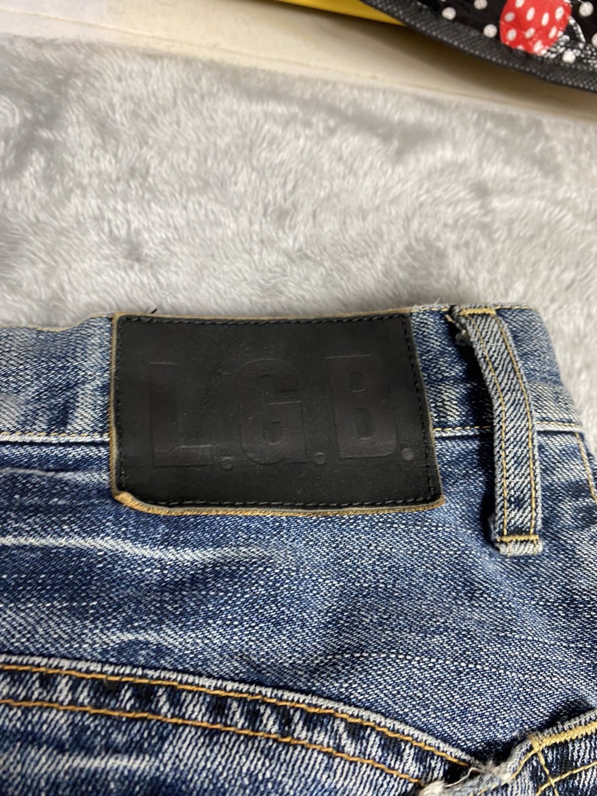 Le Grande Bleu (L.G.B.) L.G.B Split Denim Jeans. S0300 Size US 33 - 13 Thumbnail