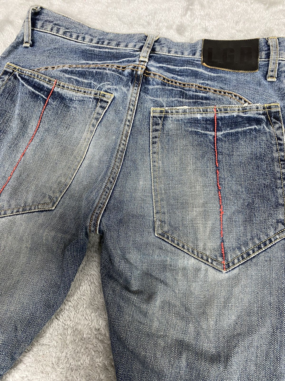 Le Grande Bleu (L.G.B.) L.G.B Split Denim Jeans. S0300 Size US 33 - 14 Thumbnail