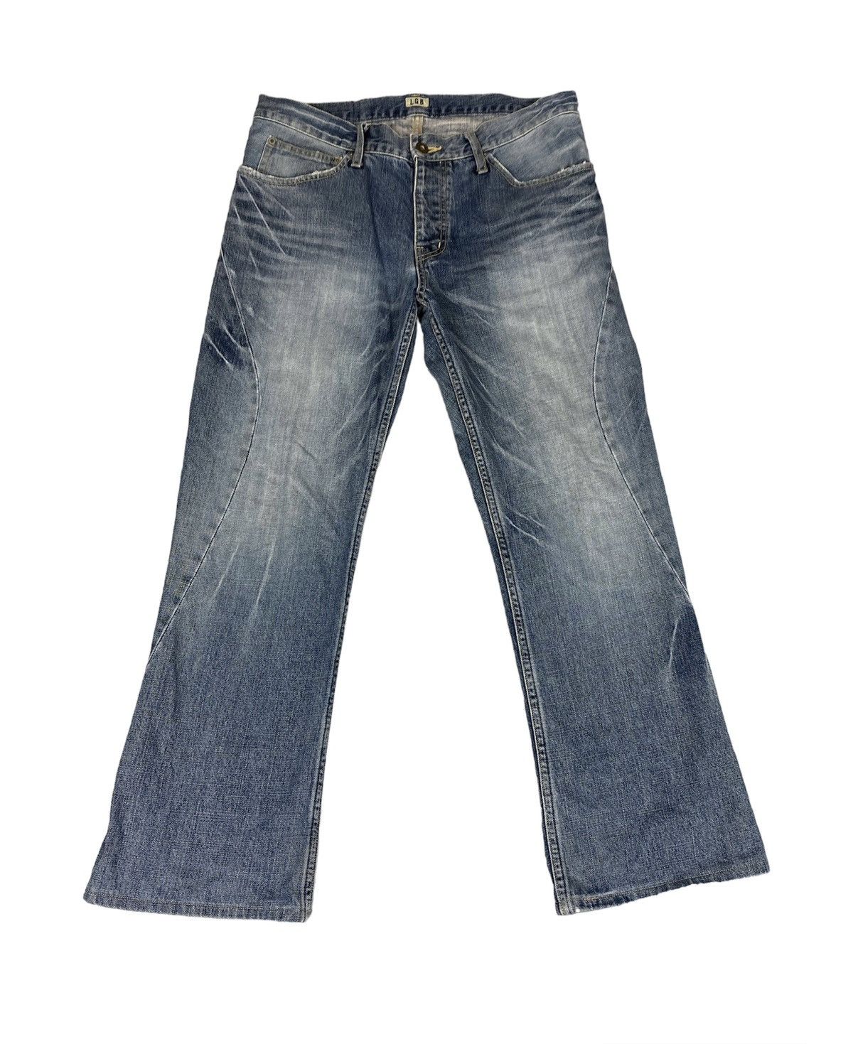 Le Grande Bleu (L.G.B.) L.G.B Split Denim Jeans. S0300 Size US 33 - 1 Thumbnail