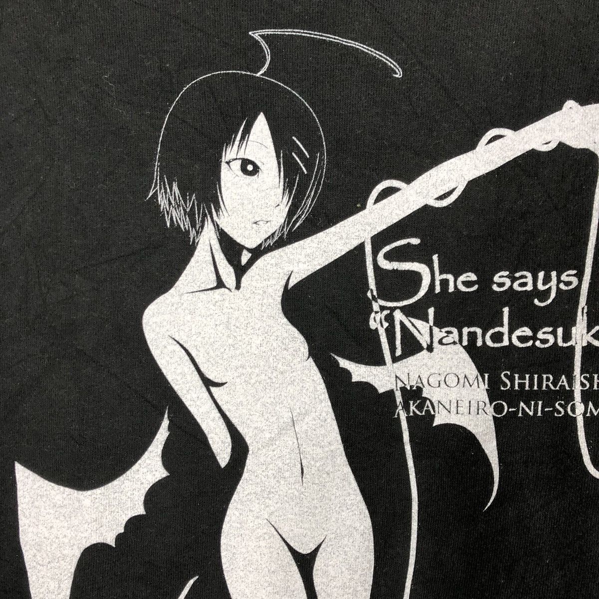 Anime 🔥Rare🔥Akaneiro Ni Somarusaka Nagomi Shirashi Promo Tee Size US L / EU 52-54 / 3 - 5 Thumbnail