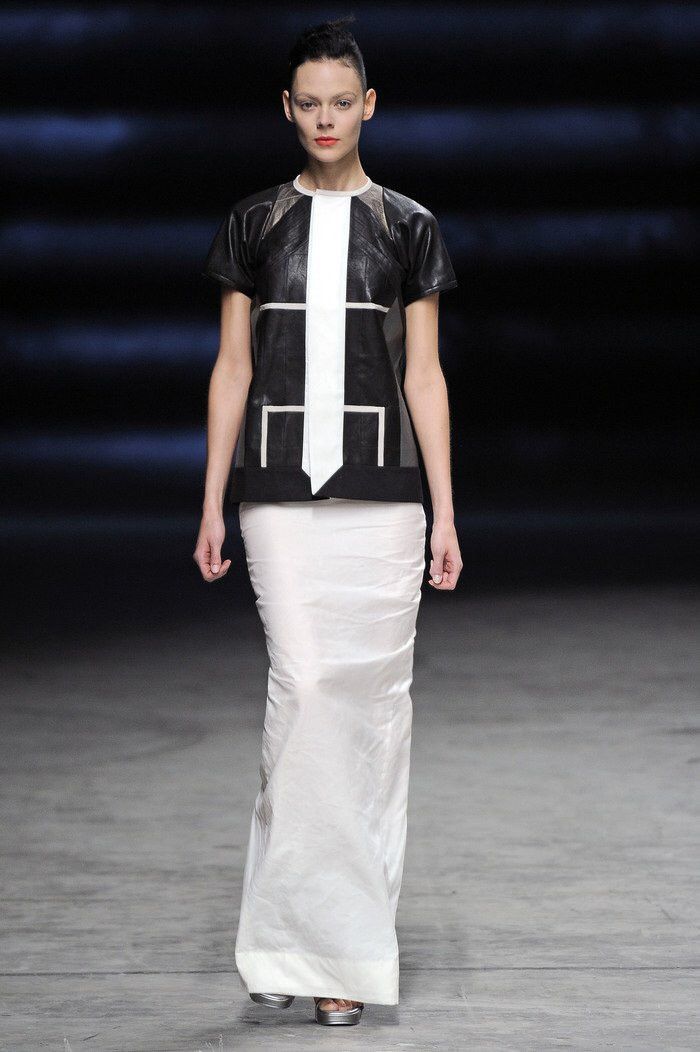 Rick Owens Rick Owens Naska SS12 runway sample leather shirt | Grailed