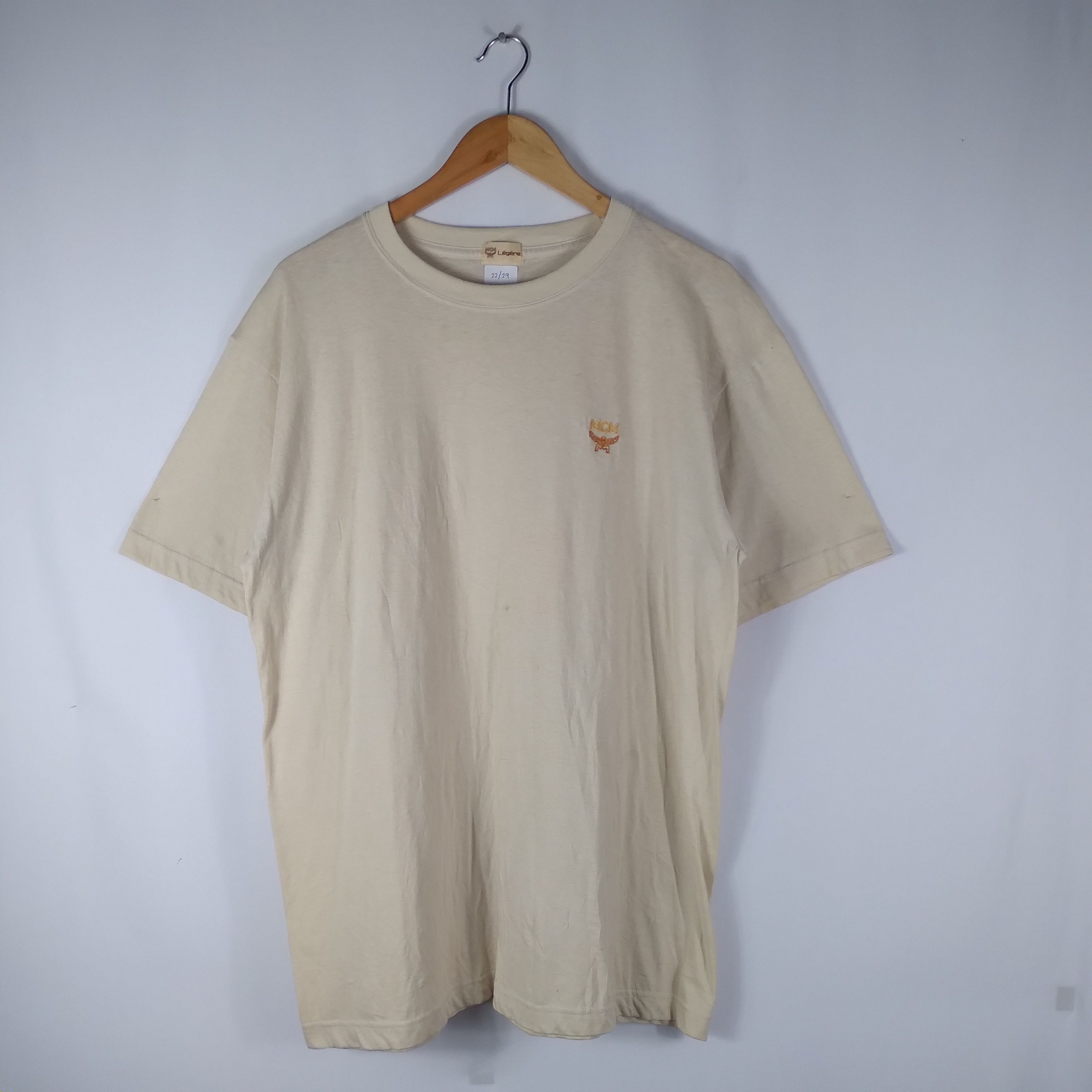 Designer × MCM × Vintage Vintage MCM Mini Embroidery Logo Tee Size US L / EU 52-54 / 3 - 1 Thumbnail
