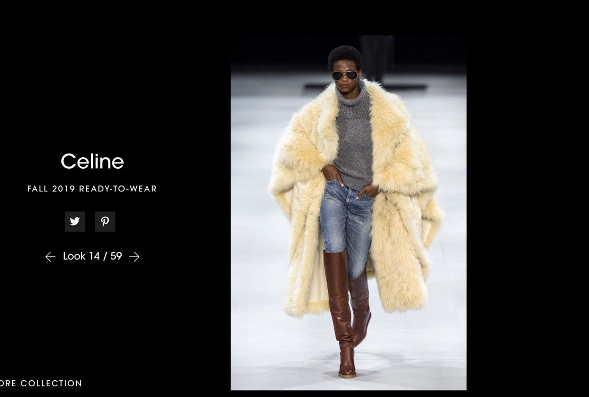 Celine × Hedi Slimane CELINE 1/1 NEW RUNWAY SHEARLING FUR JACKET ONESIZE 4Gseller Size L / US 10 / IT 46 - 2 Thumbnail