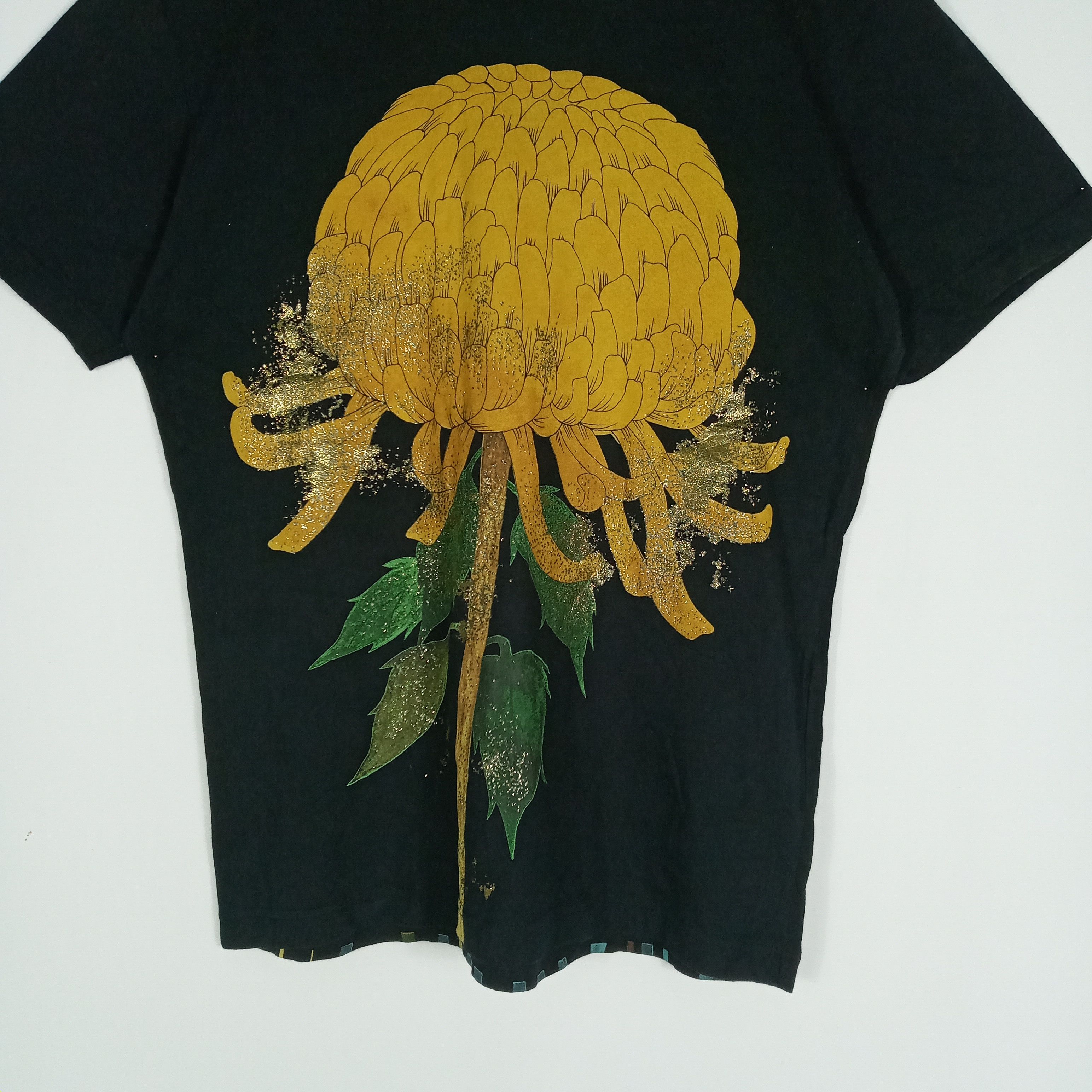 Japanese Brand × Vintage Big Print Hit Sukajan Art Of Beautiful Sunflower Tee Size US M / EU 48-50 / 2 - 2 Thumbnail