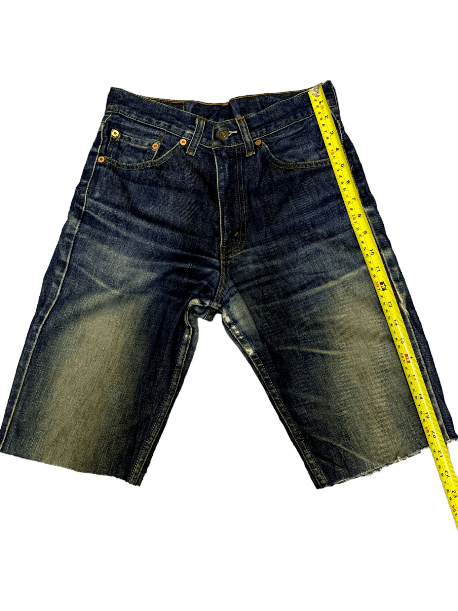 Levi's × Levi's Vintage Clothing Vintage 90s Levis 517 Mud Wash Distressed Jean Shorts Jorts Size US 28 / EU 44 - 6 Thumbnail