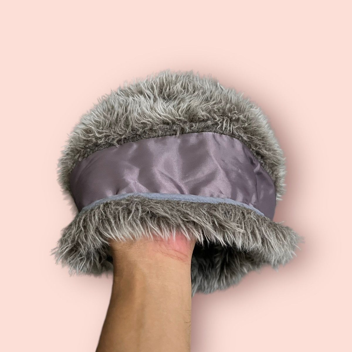 VINTAGE INFIELDER DESIGN ALT BEANIE MOHAIR FAUX FUR