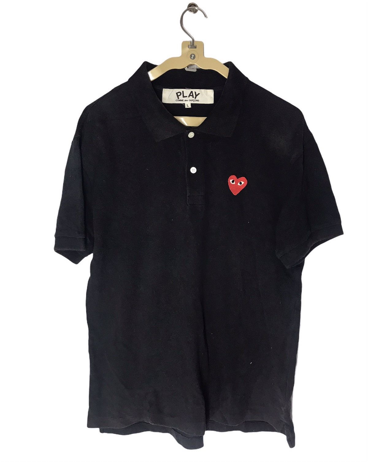 Comme des Garcons PLAY × Japanese Brand × Vintage Vintage play comme des garçons sun faded polos Size US L / EU 52-54 / 3 - 2 Thumbnail