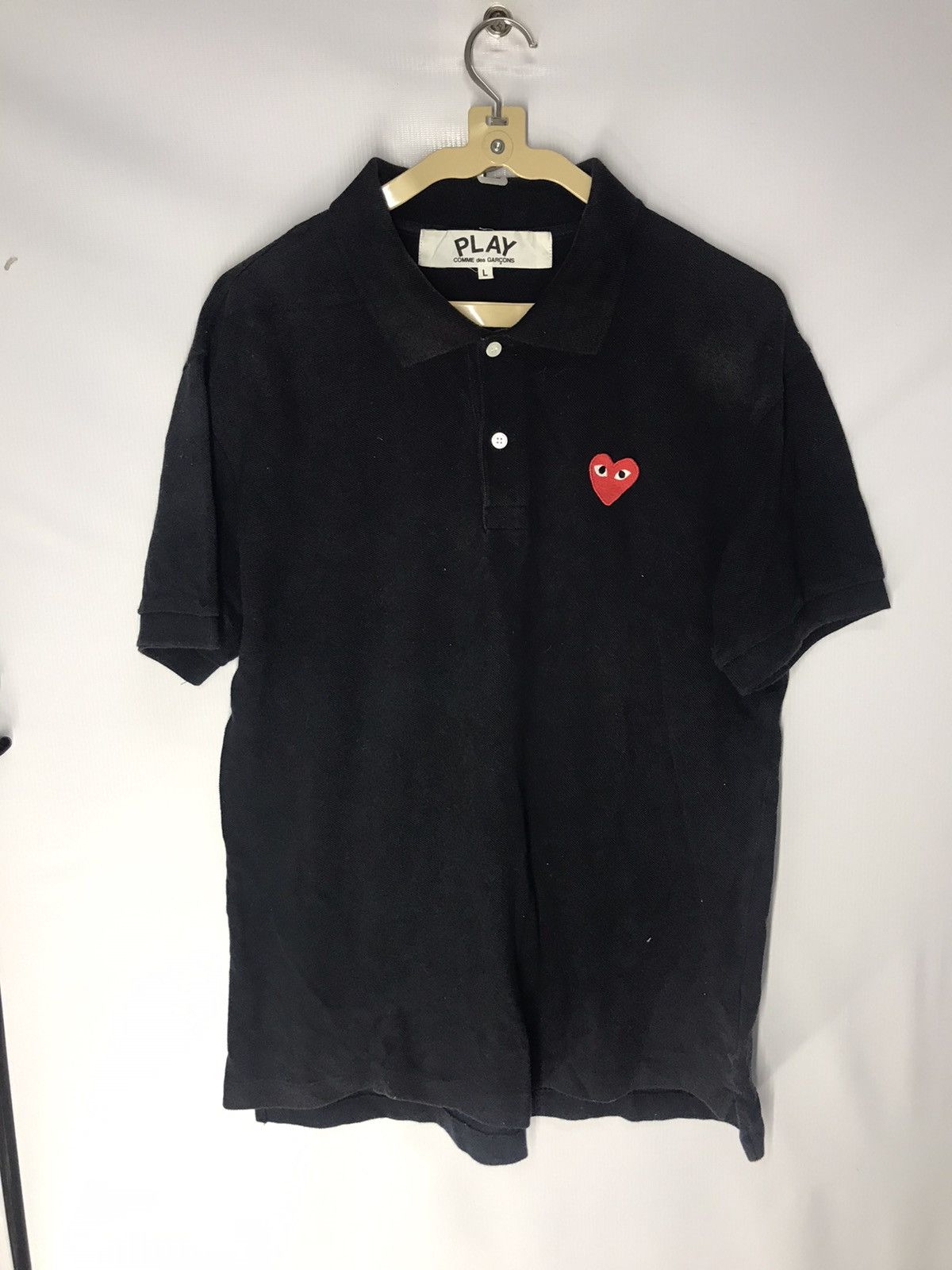Comme des Garcons PLAY × Japanese Brand × Vintage Vintage play comme des garçons sun faded polos Size US L / EU 52-54 / 3 - 8 Thumbnail