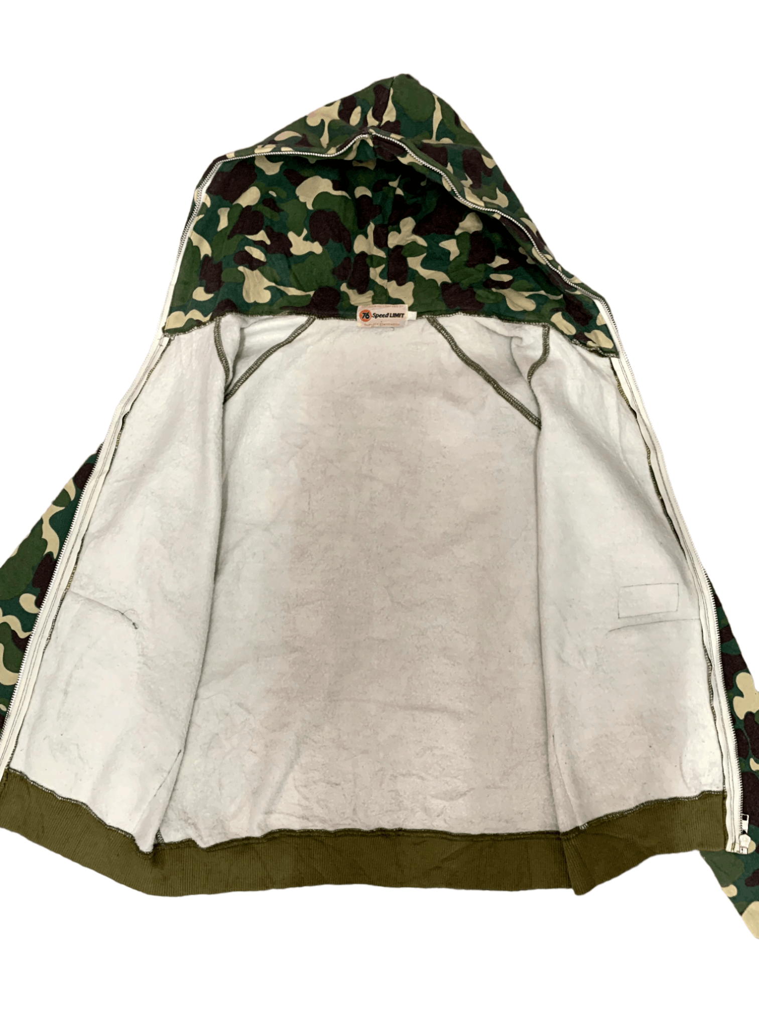 Japanese Brand Vintage Lubricant 76 Camouflage Pull Over Zipper Hoodie Size US S / EU 44-46 / 1 - 7 Thumbnail