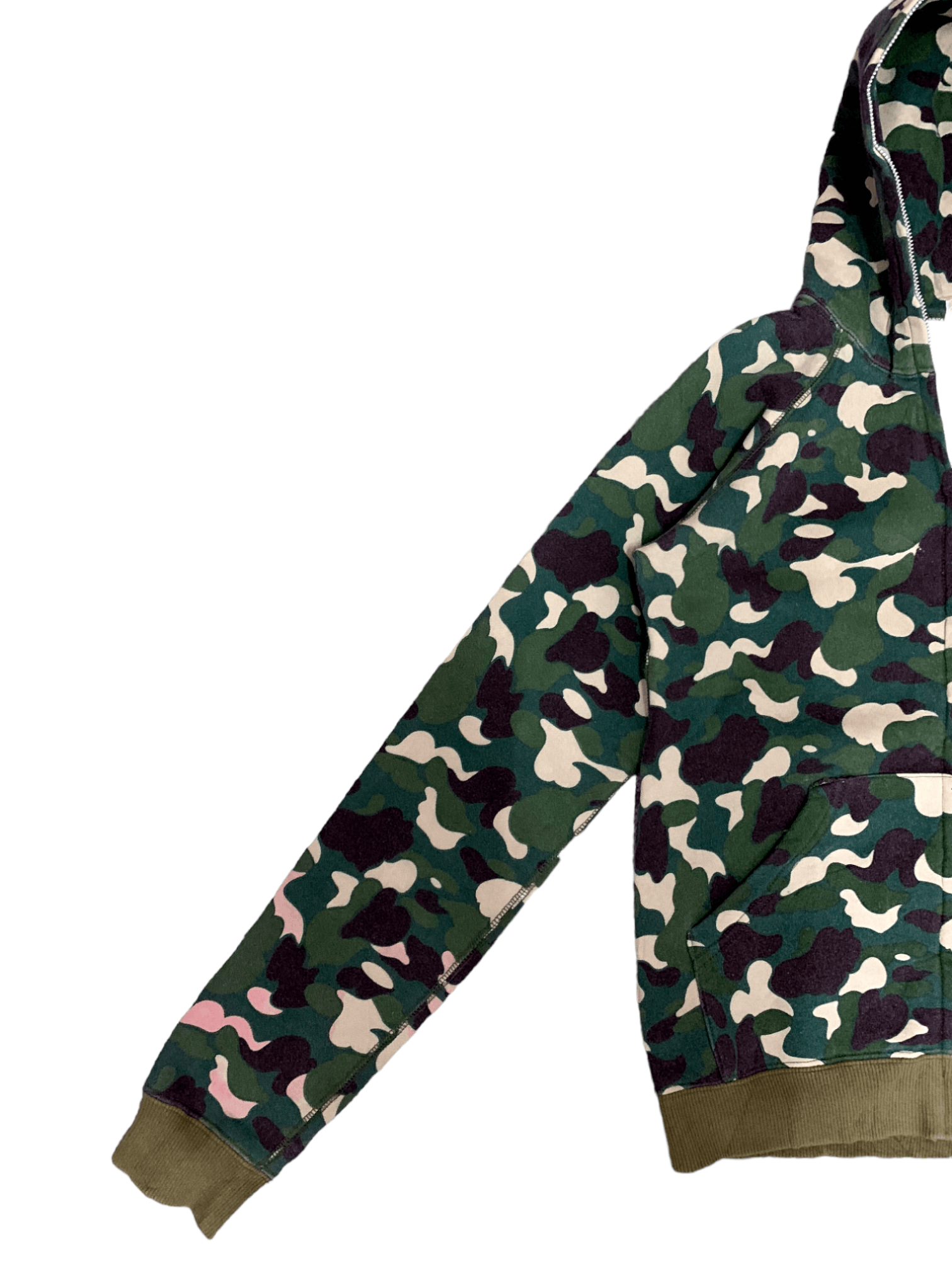 Japanese Brand Vintage Lubricant 76 Camouflage Pull Over Zipper Hoodie Size US S / EU 44-46 / 1 - 8 Thumbnail