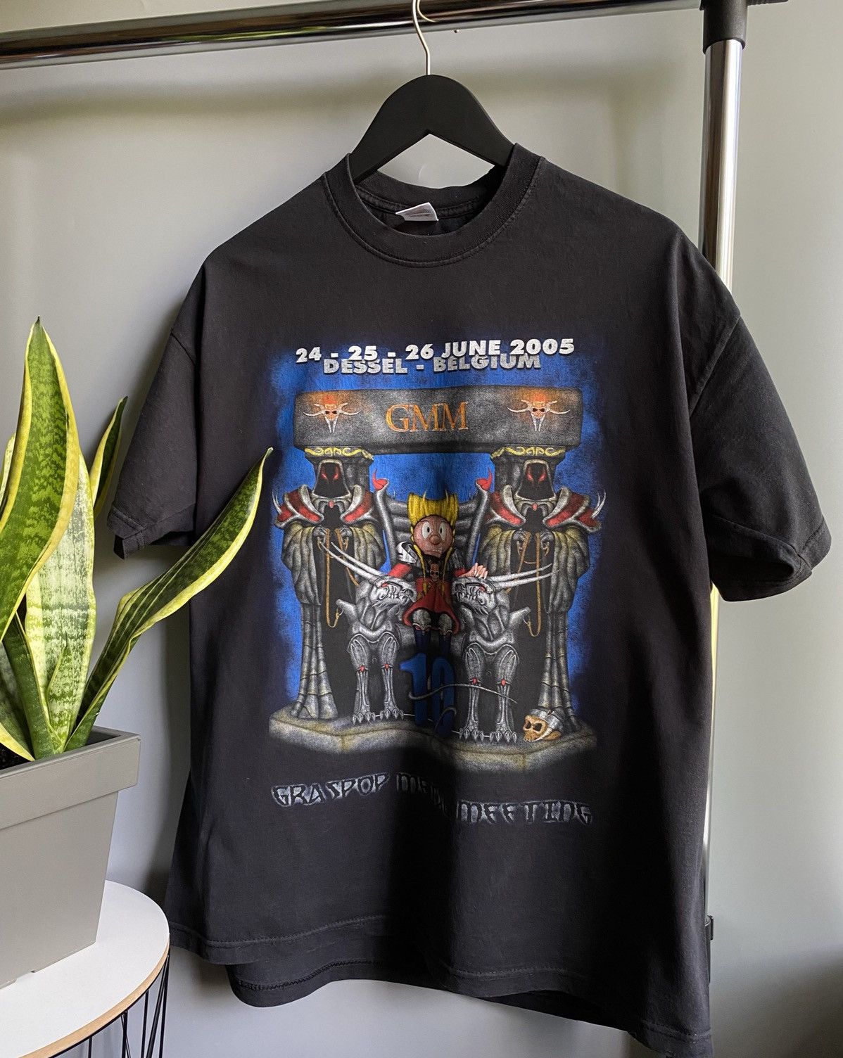 Iron Maiden × Vintage Vintage 2005 Graspop Metal Meeting Metal Festival T Shirt Size US XL / EU 56 / 4 - 2 Thumbnail