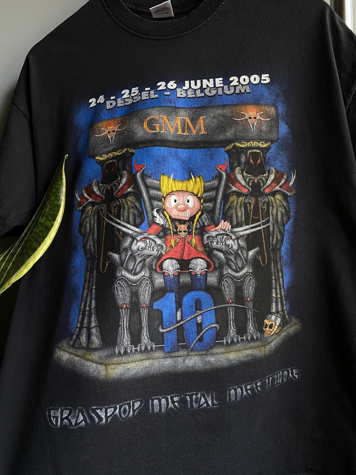 Iron Maiden × Vintage Vintage 2005 Graspop Metal Meeting Metal Festival T Shirt Size US XL / EU 56 / 4 - 4 Thumbnail