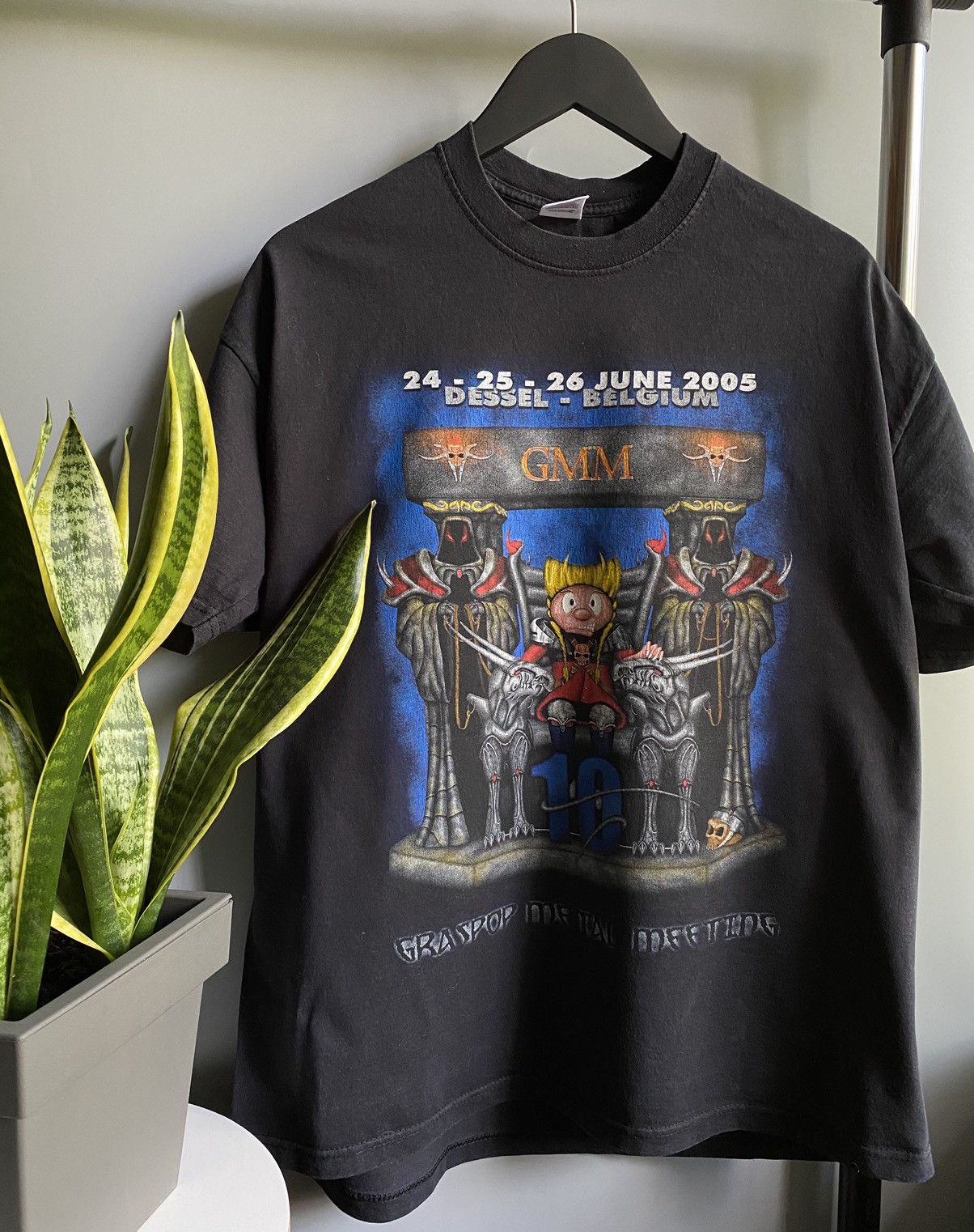 Iron Maiden × Vintage Vintage 2005 Graspop Metal Meeting Metal Festival T Shirt Size US XL / EU 56 / 4 - 3 Thumbnail