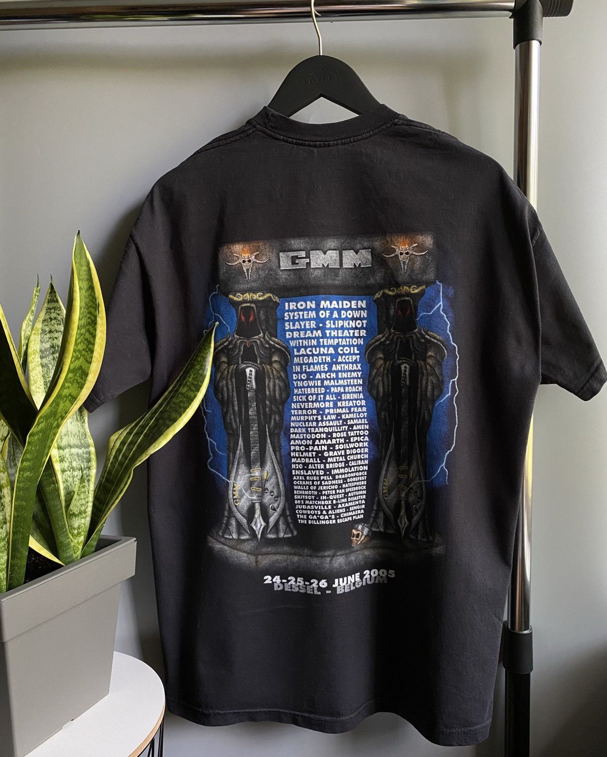 Iron Maiden × Vintage Vintage 2005 Graspop Metal Meeting Metal Festival T Shirt Size US XL / EU 56 / 4 - 9 Thumbnail