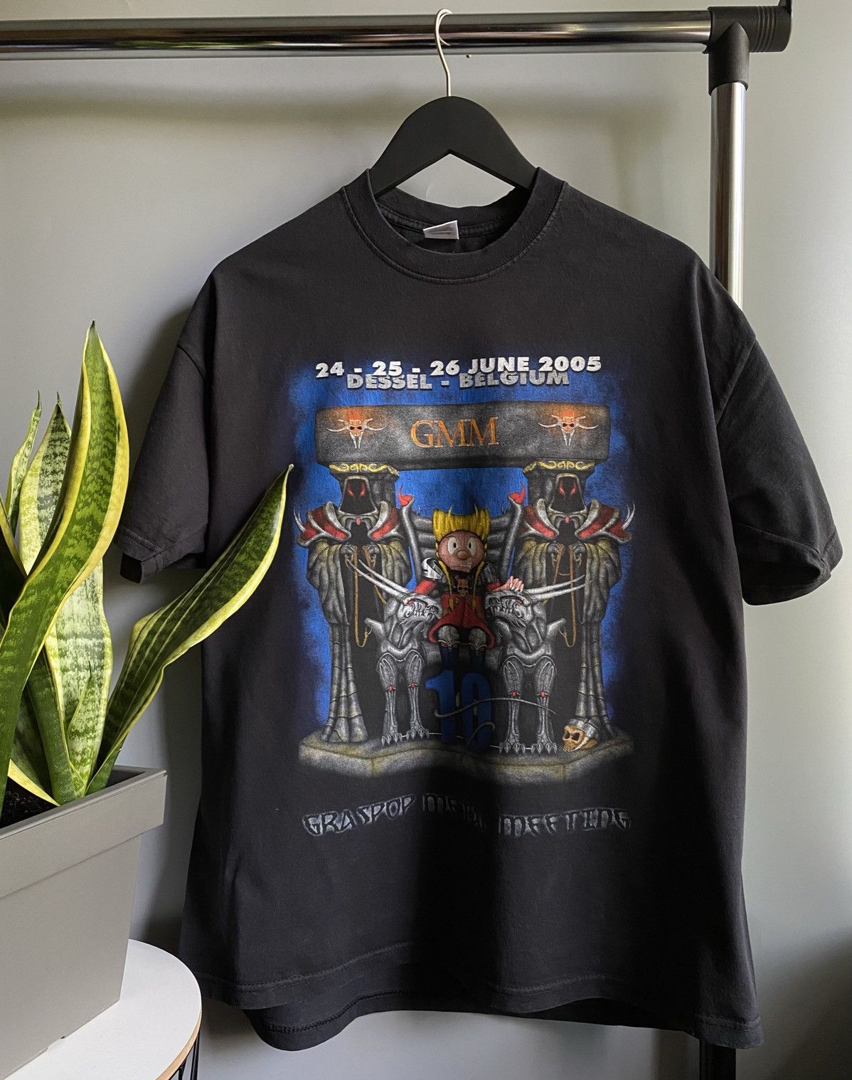 Iron Maiden × Vintage Vintage 2005 Graspop Metal Meeting Metal Festival T Shirt Size US XL / EU 56 / 4 - 1 Thumbnail