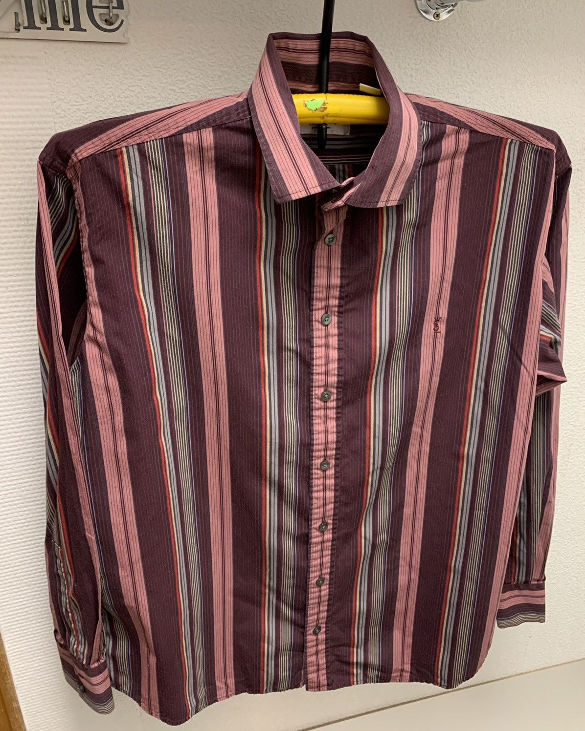 Yves Saint Laurent Yves Saint Laurent YSL striped shirt L size Size US L / EU 52-54 / 3 - 1 Thumbnail