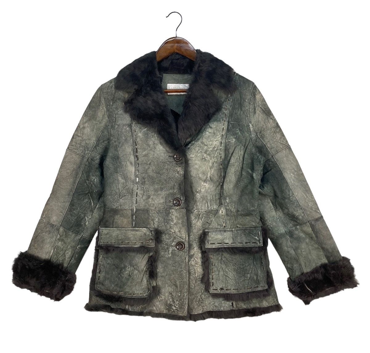 Vintage La Riva Bianca Rabbit Fur Jacket Size US M / EU 48-50 / 2 - 1 Thumbnail